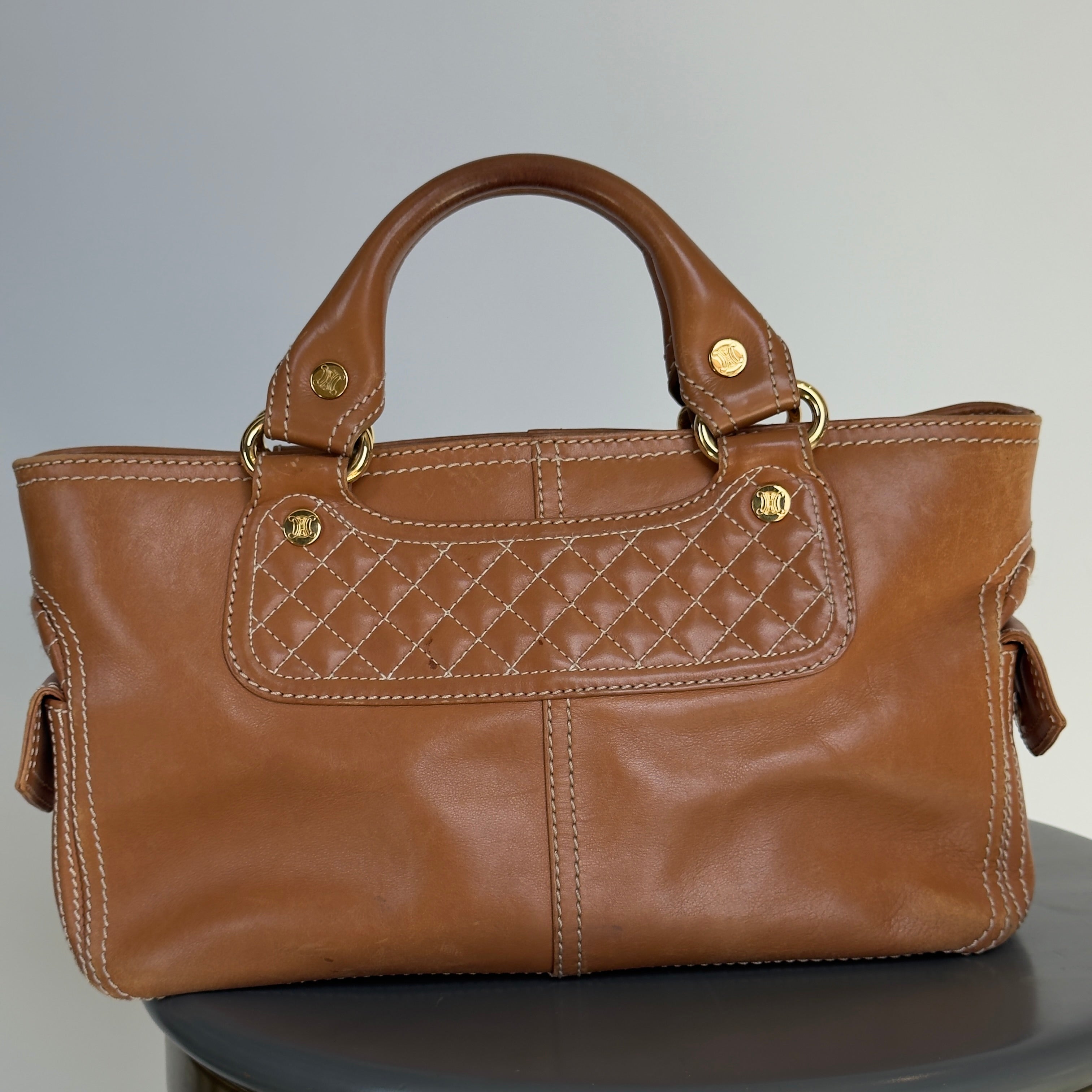 Celine Brown Leather Boogie Bag