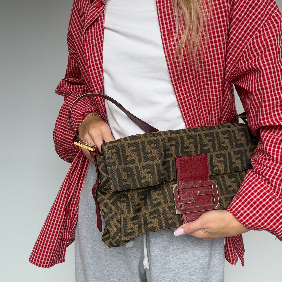 Fendi Zucca Mamma Forever Flap Bag