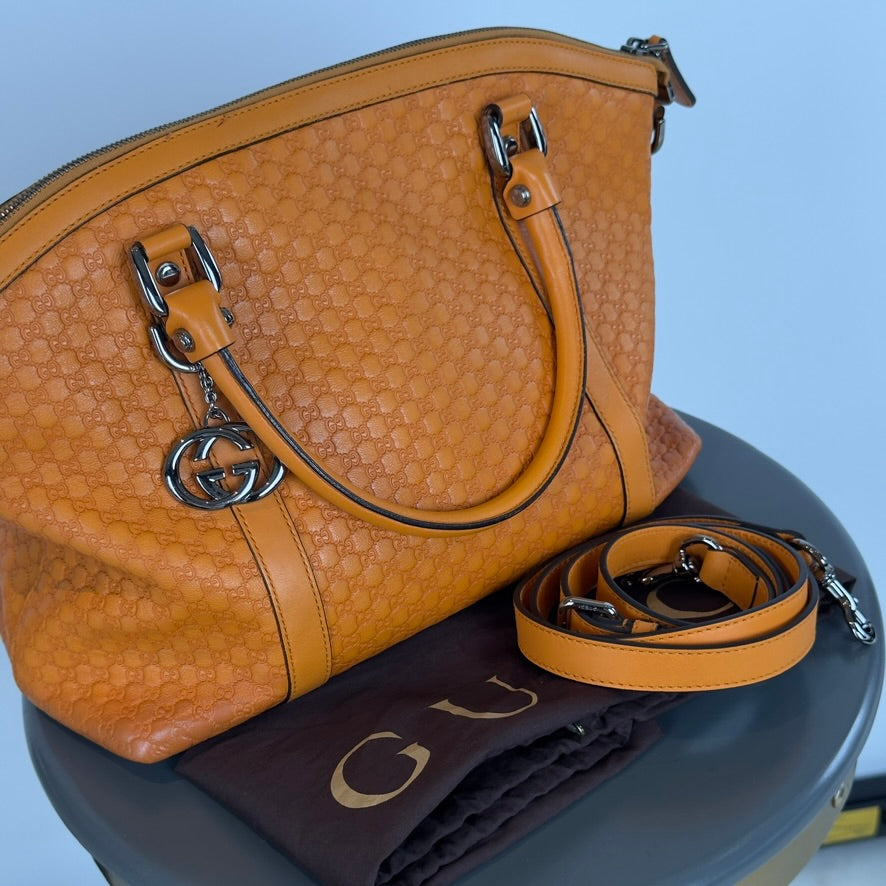 Gucci Soft Micro Guccissima Dome Satchel - Queen May