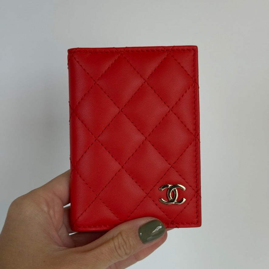 Chanel Lambskin Quilted Card Holder - Queen May