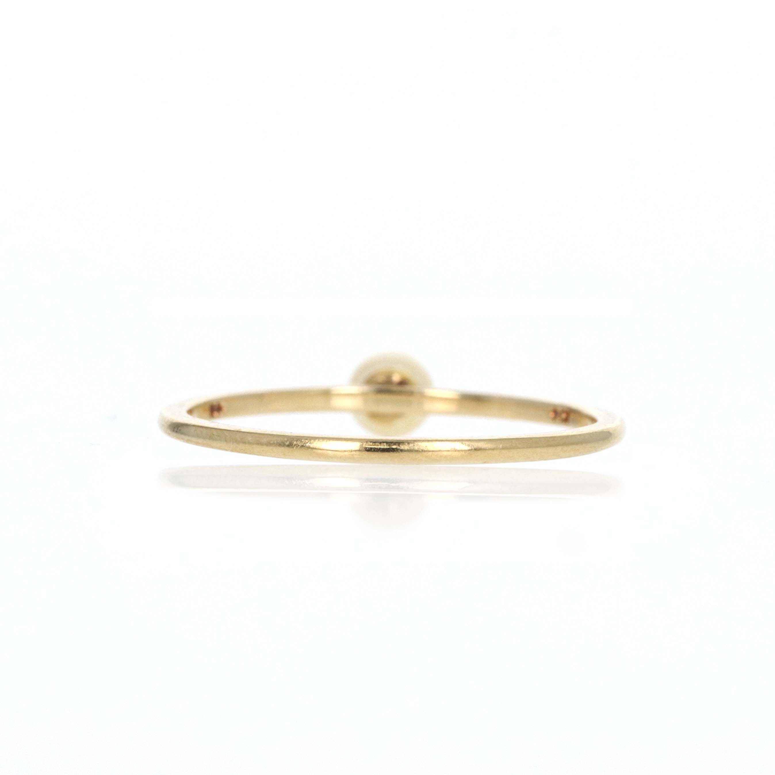 14K Yellow Gold Pearl Ring - Queen May