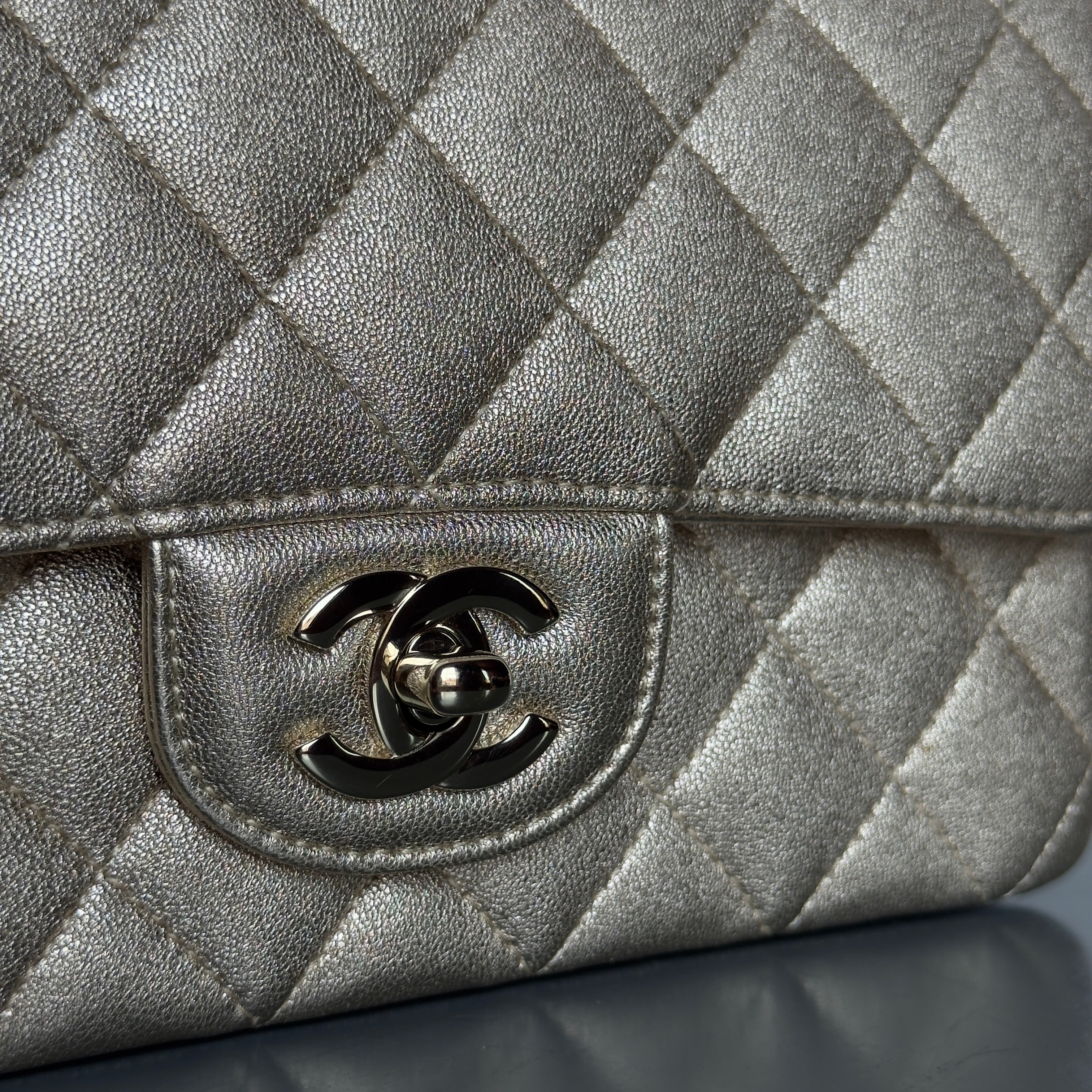 Chanel Metallic Rectangular Flap Gold - Queen May