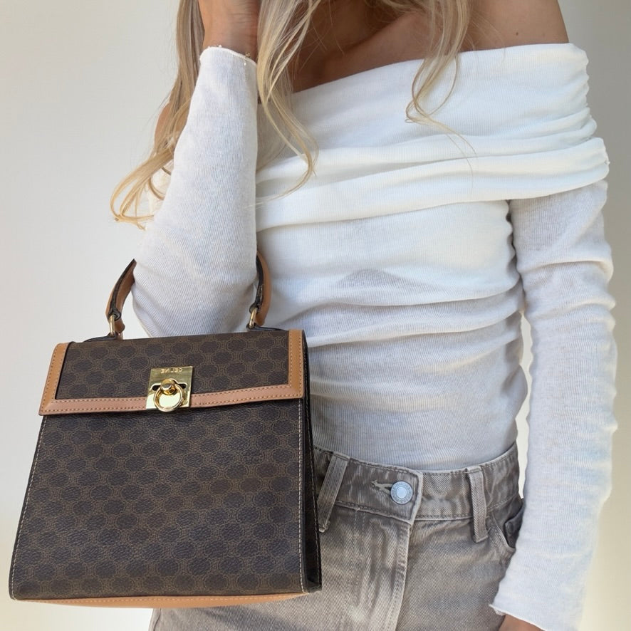 Vintage Celine Macadam Top Handle - Queen May