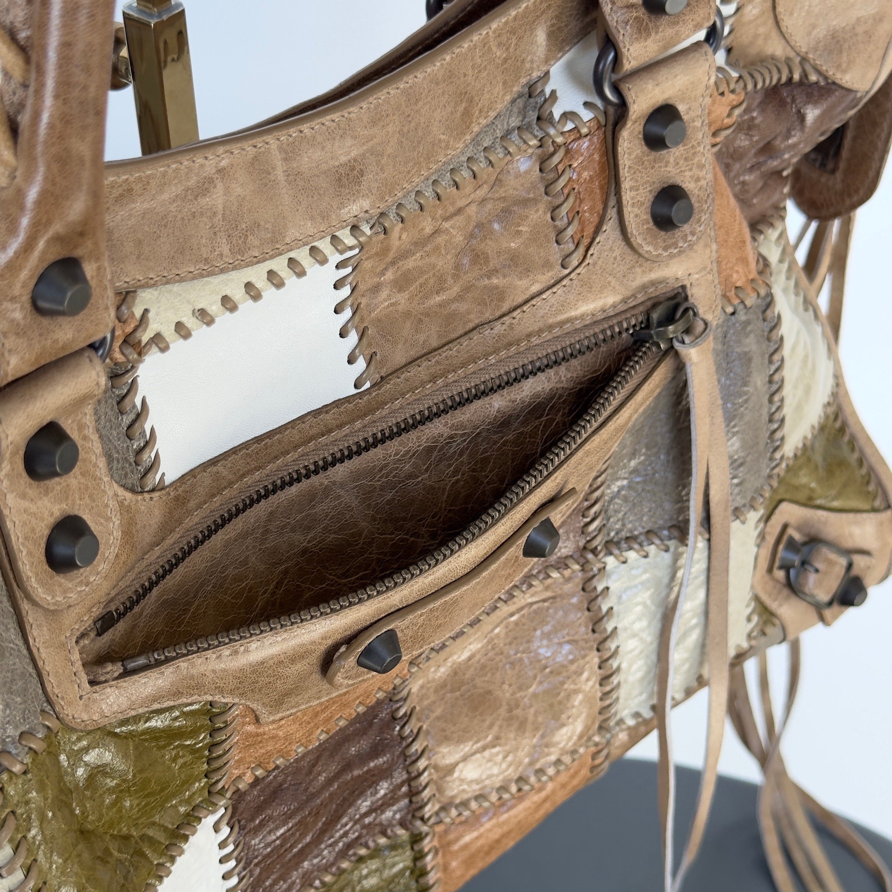 Balenciaga Agneau Patchwork City Bag - Queen May