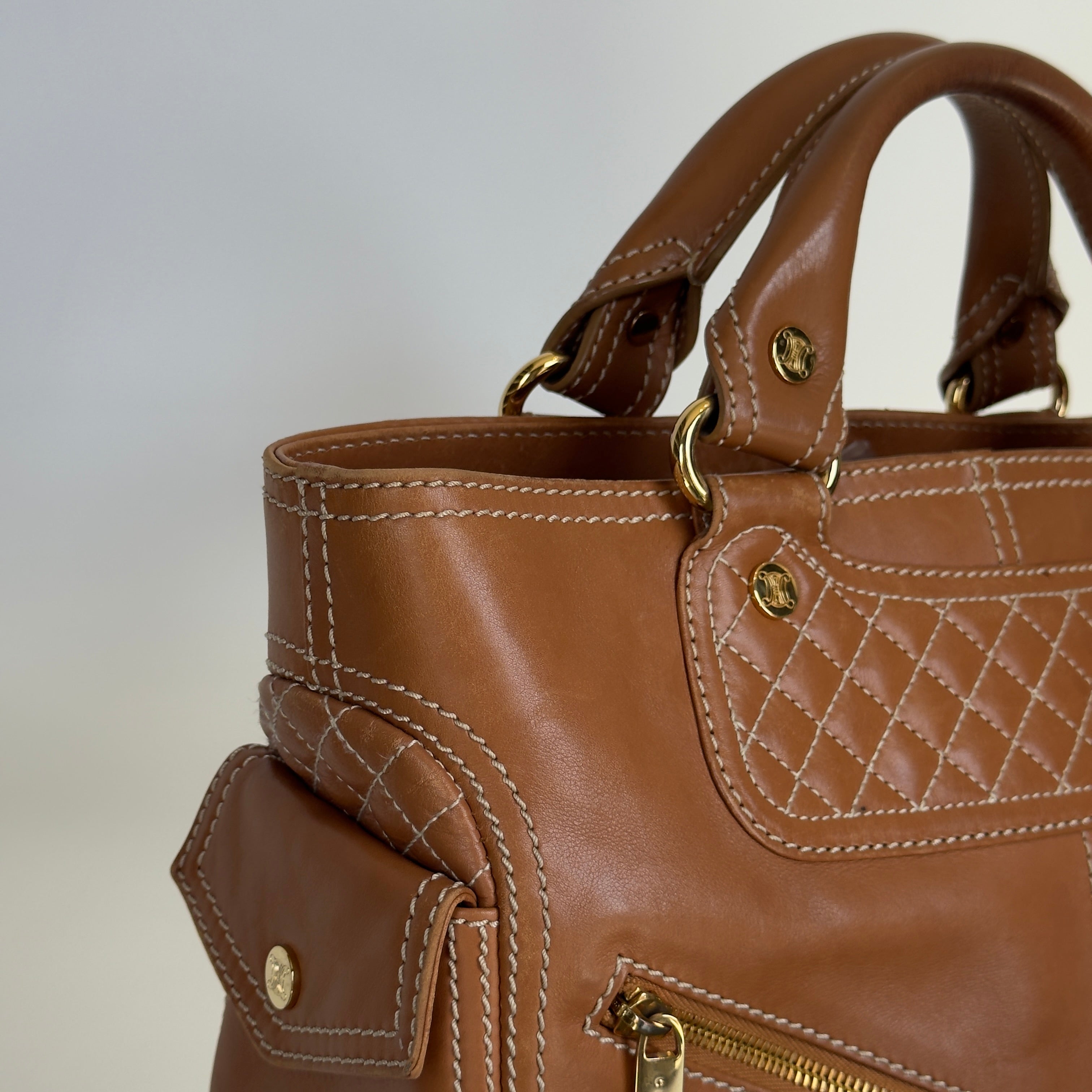 Celine Brown Leather Boogie Bag