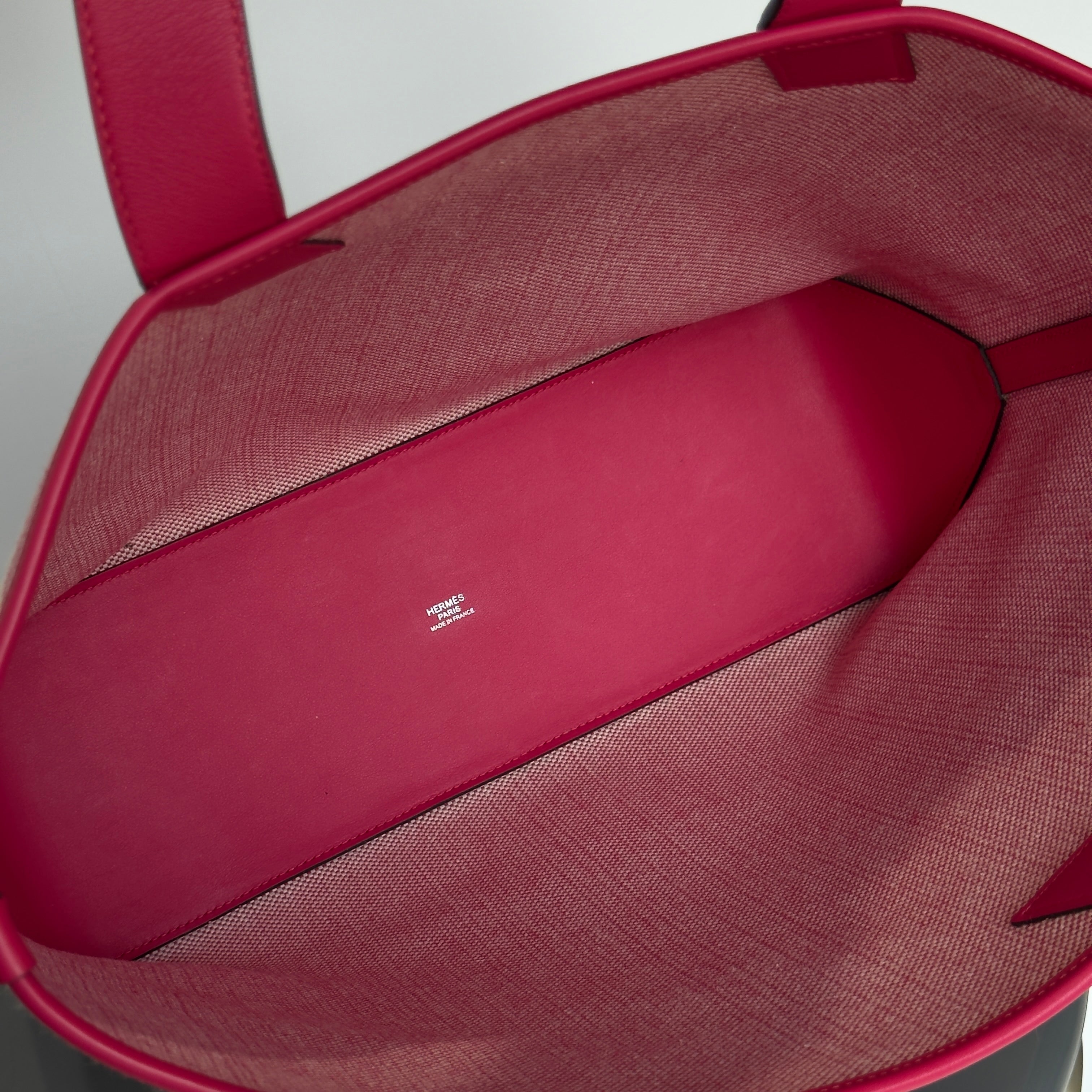 Hermes Toile + Swift Cabas H En Biais 40