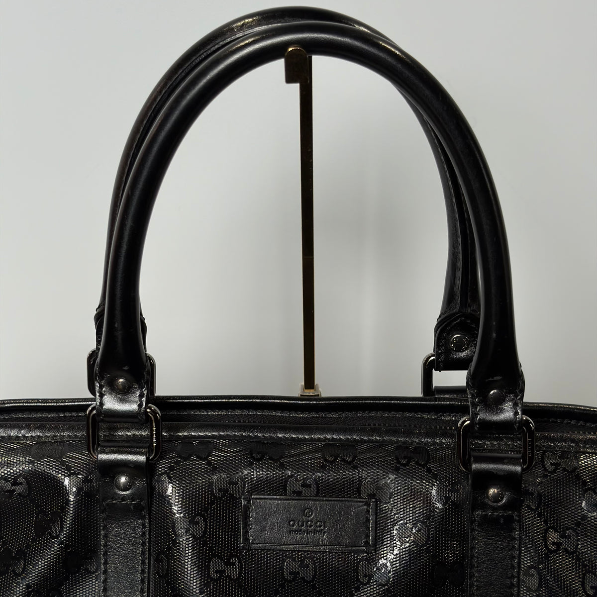 Gucci Black Imprime Tote Bag
