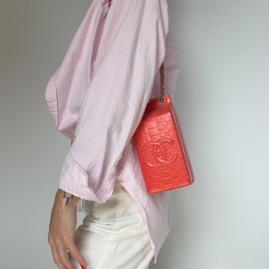 Chanel Python Milk Carton Bag Fall 2014 - Queen May