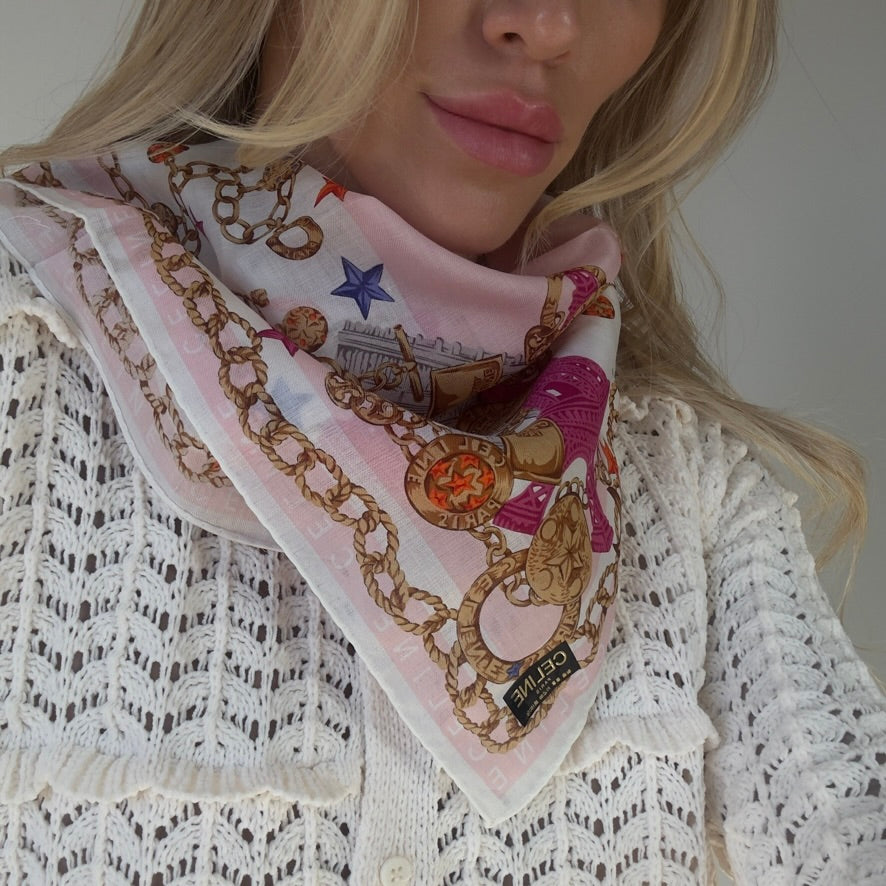 Celine Eiffel Tower Scarf - Queen May