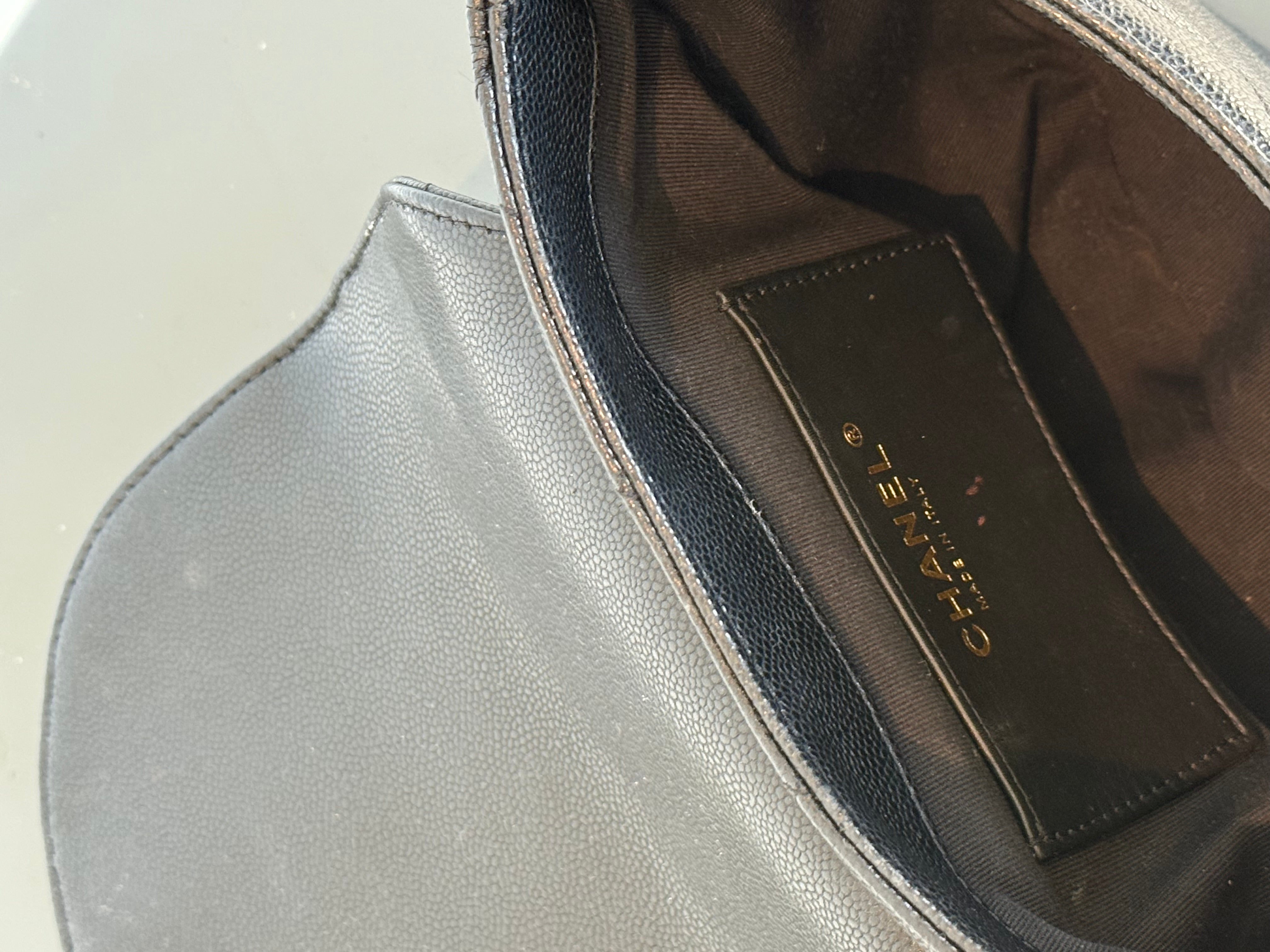 Chanel Half Circle Flap Black Caviar - Queen May