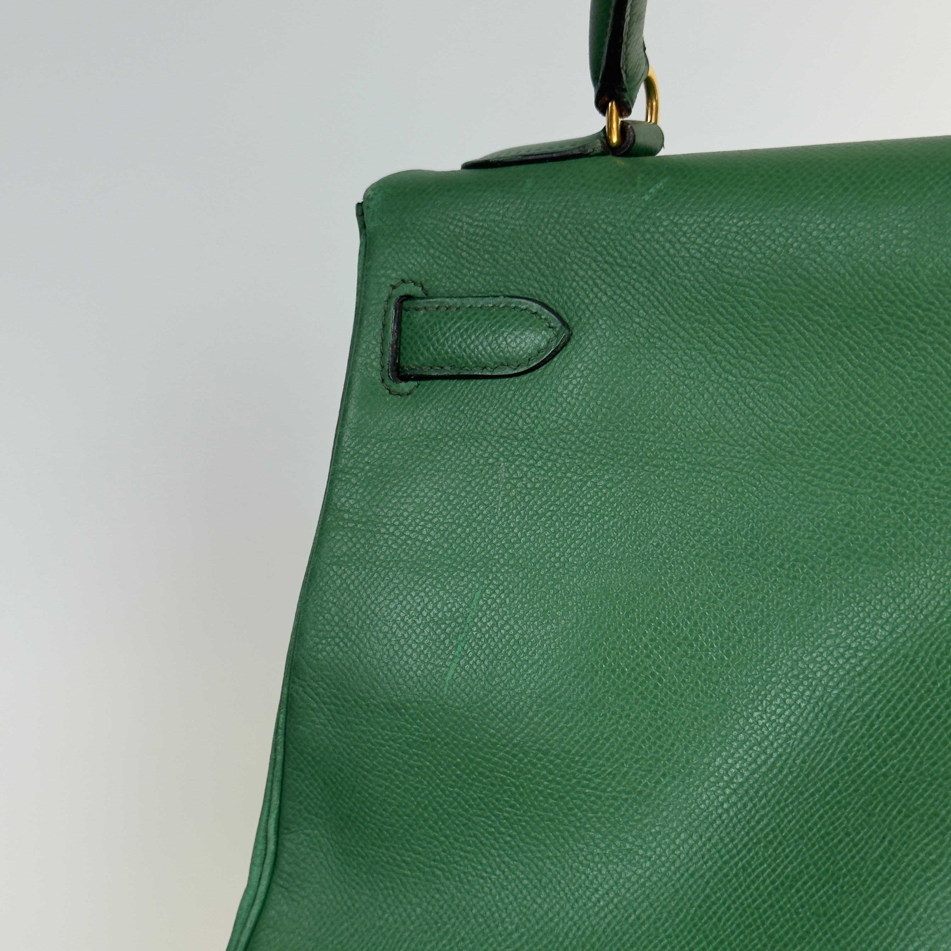Vintage Hermes Kelly 32 Courchevel Leather 1994 - Queen May