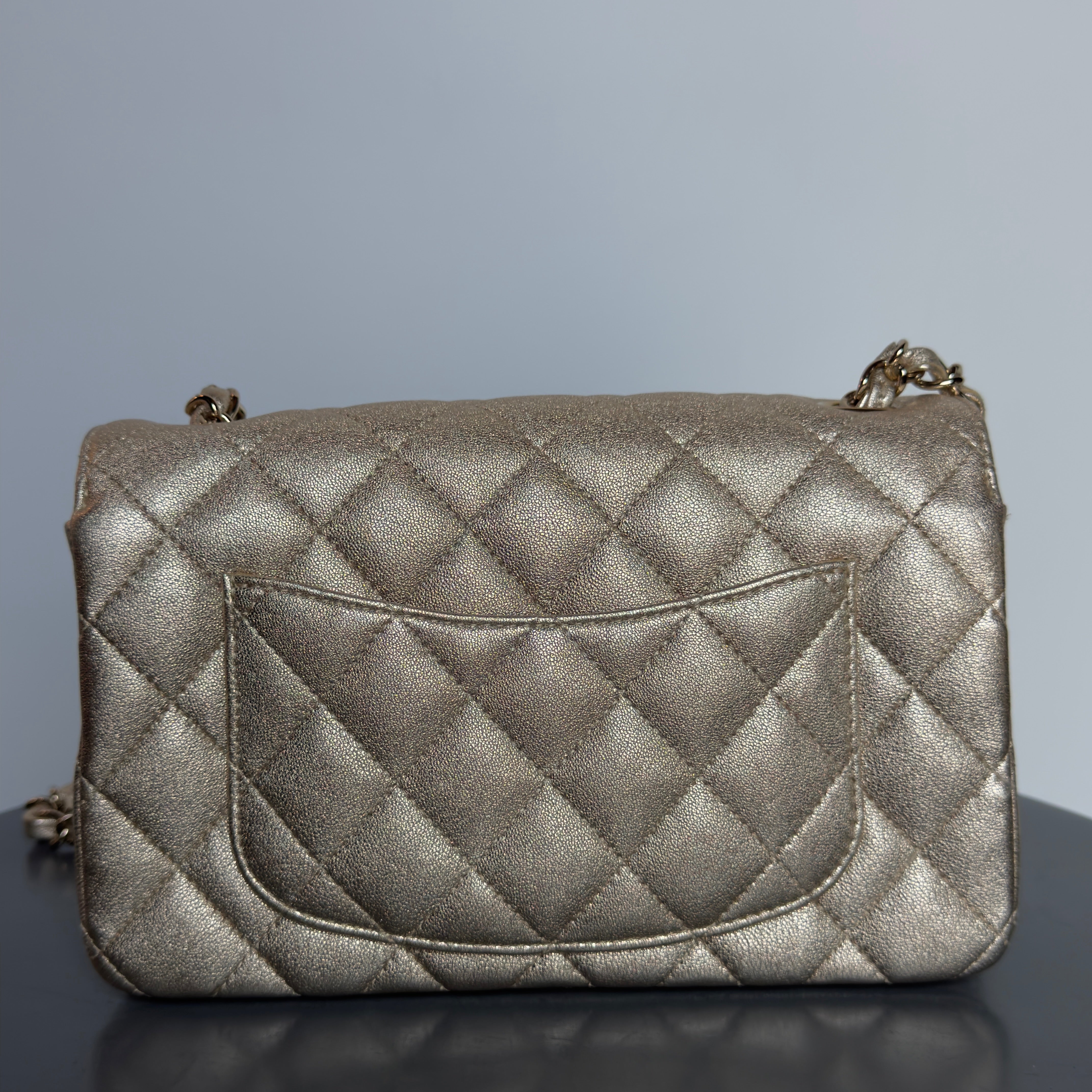 Chanel Metallic Rectangular Flap Gold - Queen May