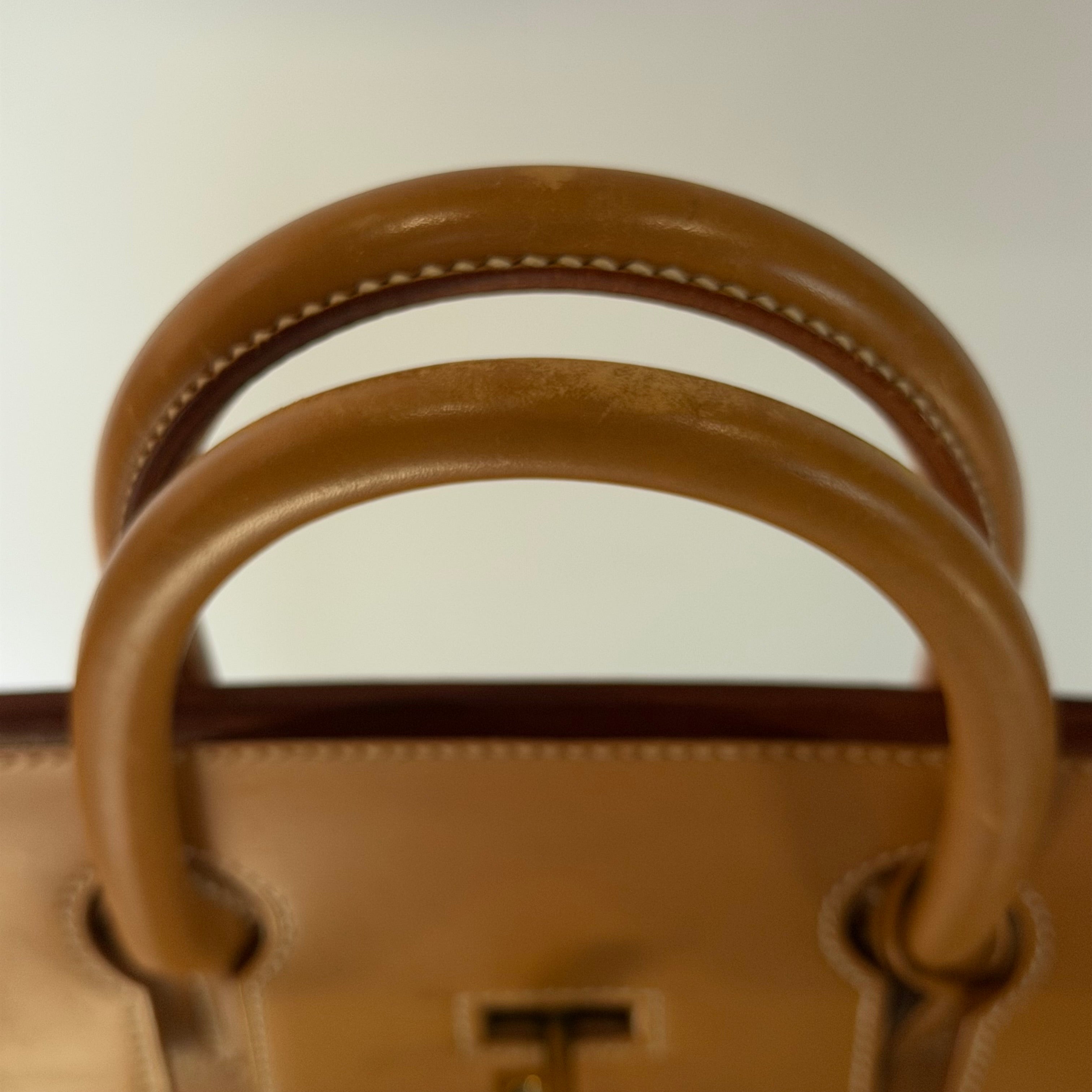 Hermes Haut A Courroies HAC 50 Birkin Vache Nautural Gold Hardware 1998