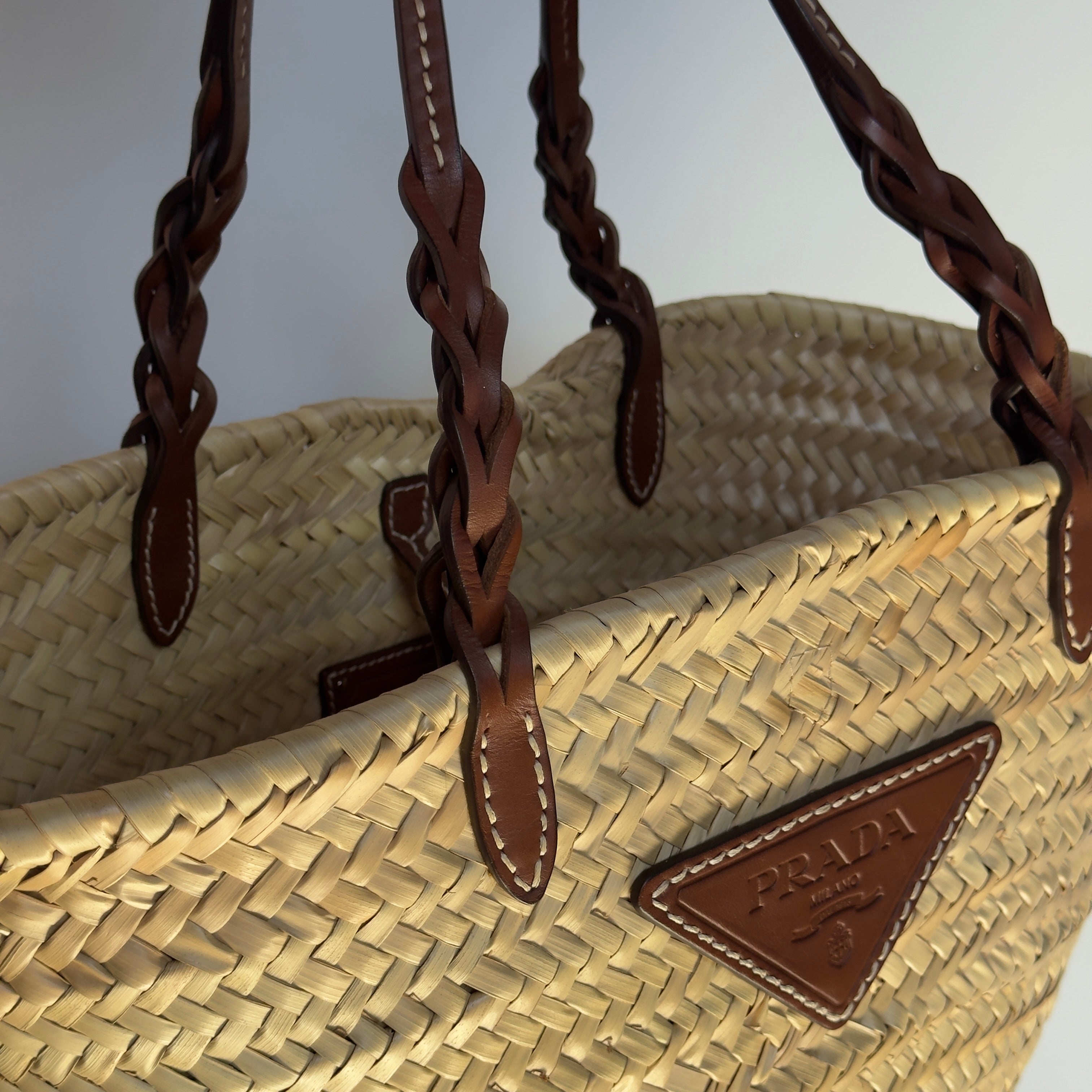 Prada Raffia Bucket Bag - Queen May