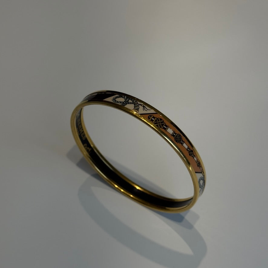 Hermes Enamel Bangle Bracelet - Queen May