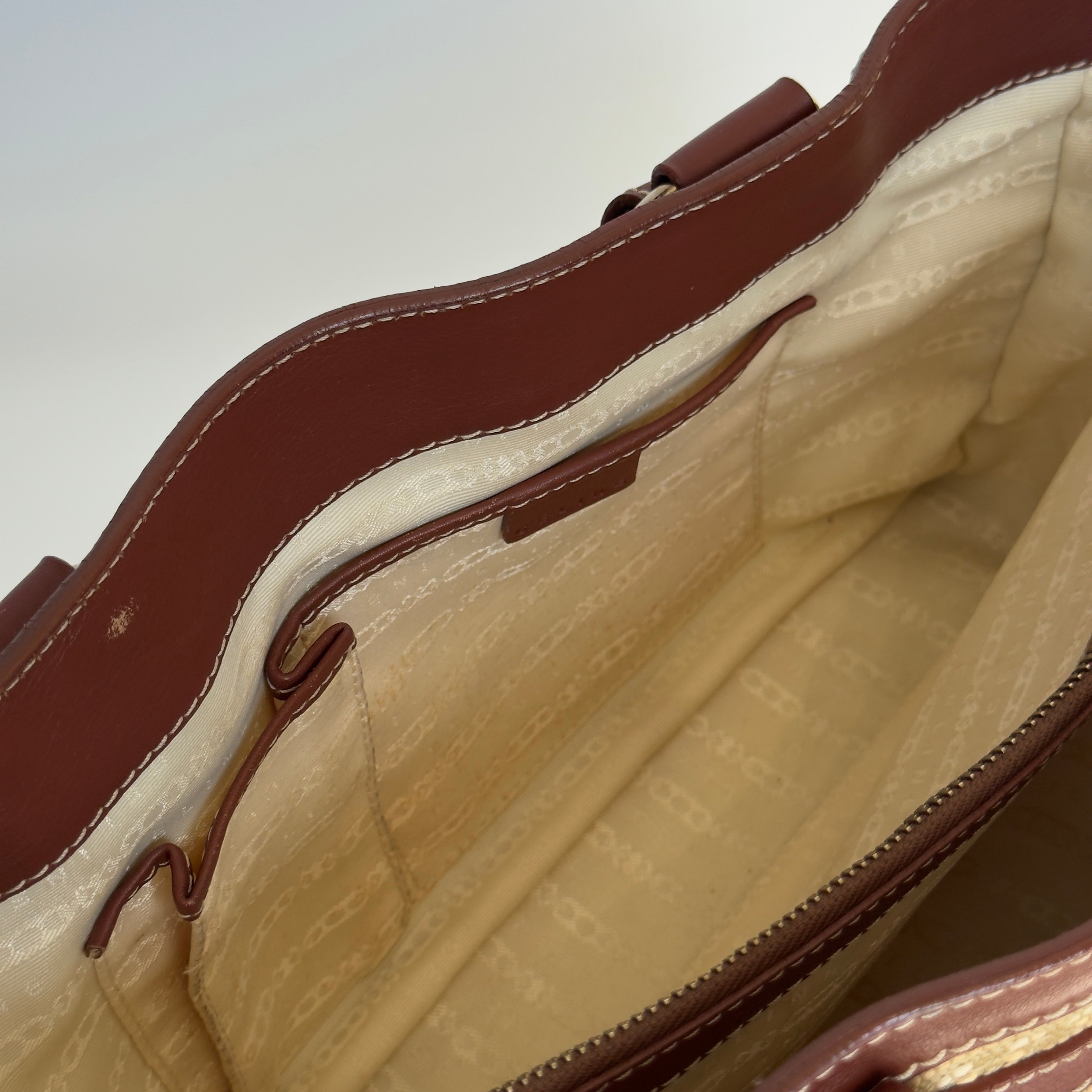 Celine Woven Triomphe Boogie Bag