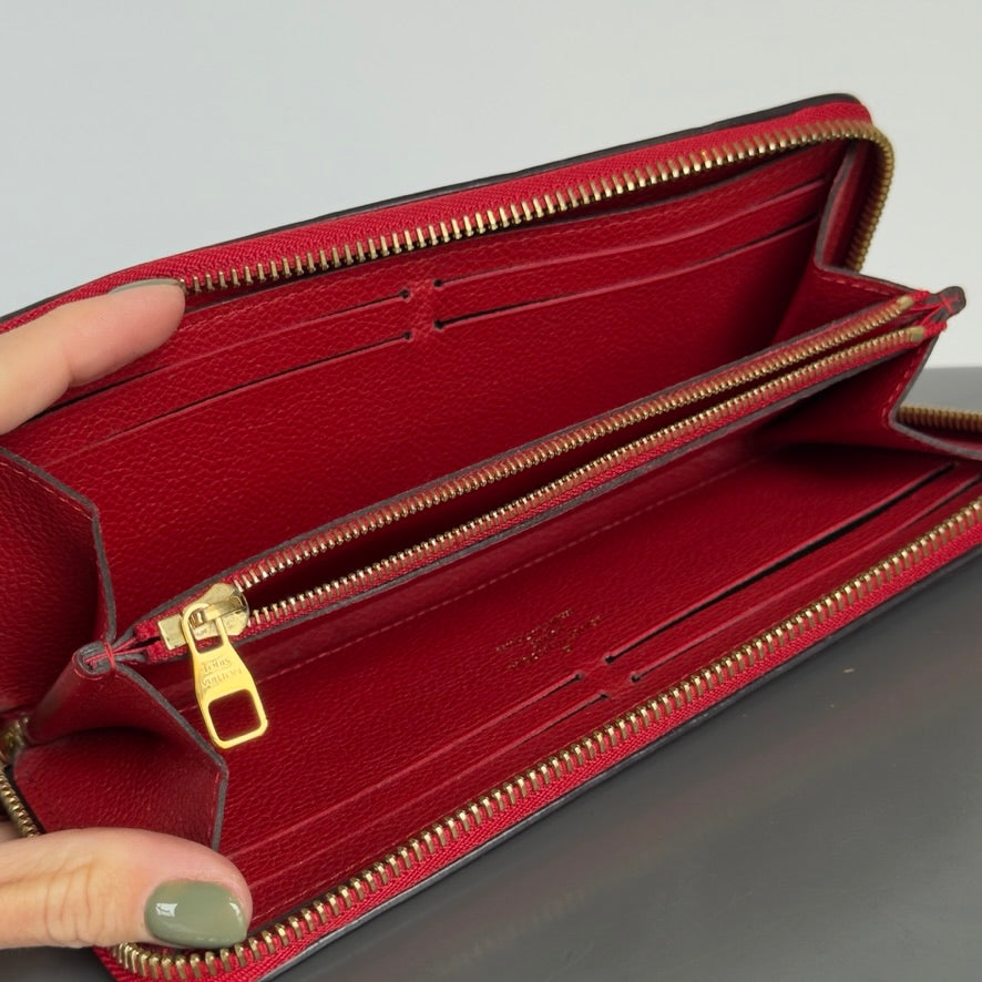 Louis Vuitton Empreinte Zippy Wallet Red - Queen May