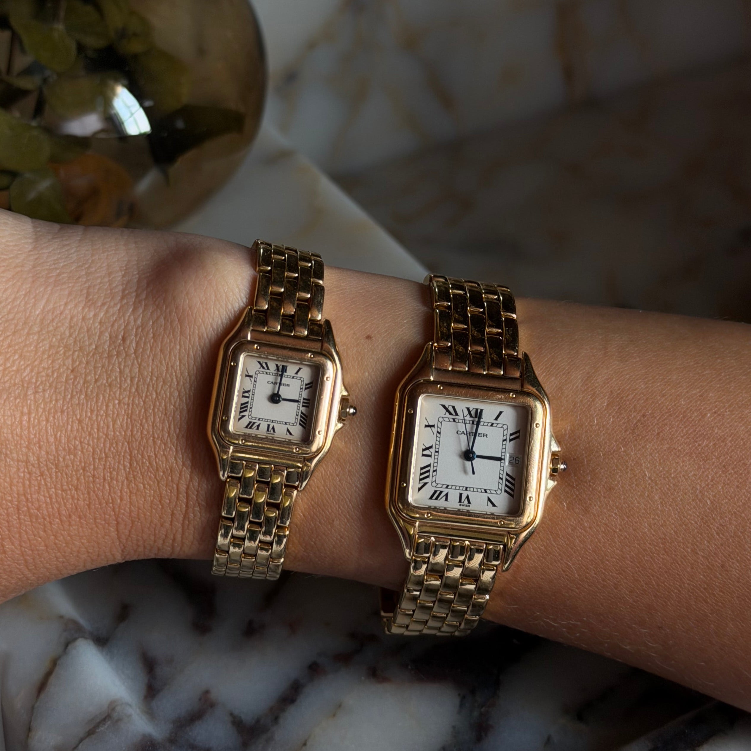 Cartier Panthere 18K Yellow Gold Midsize Ladies Watch 27MM Reference 883968