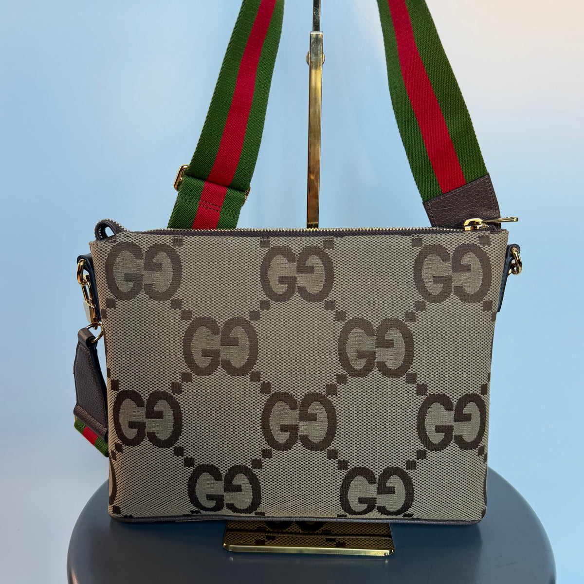 Gucci Web Shoulder Bag Jumbo