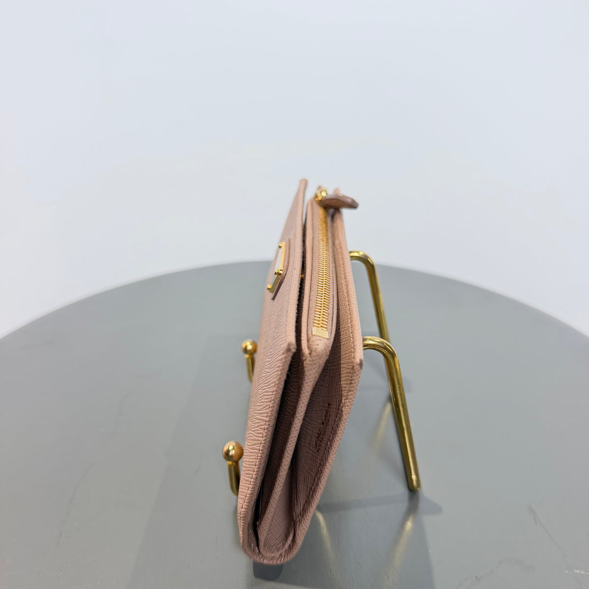 Prada Saffiano Wallet Beige