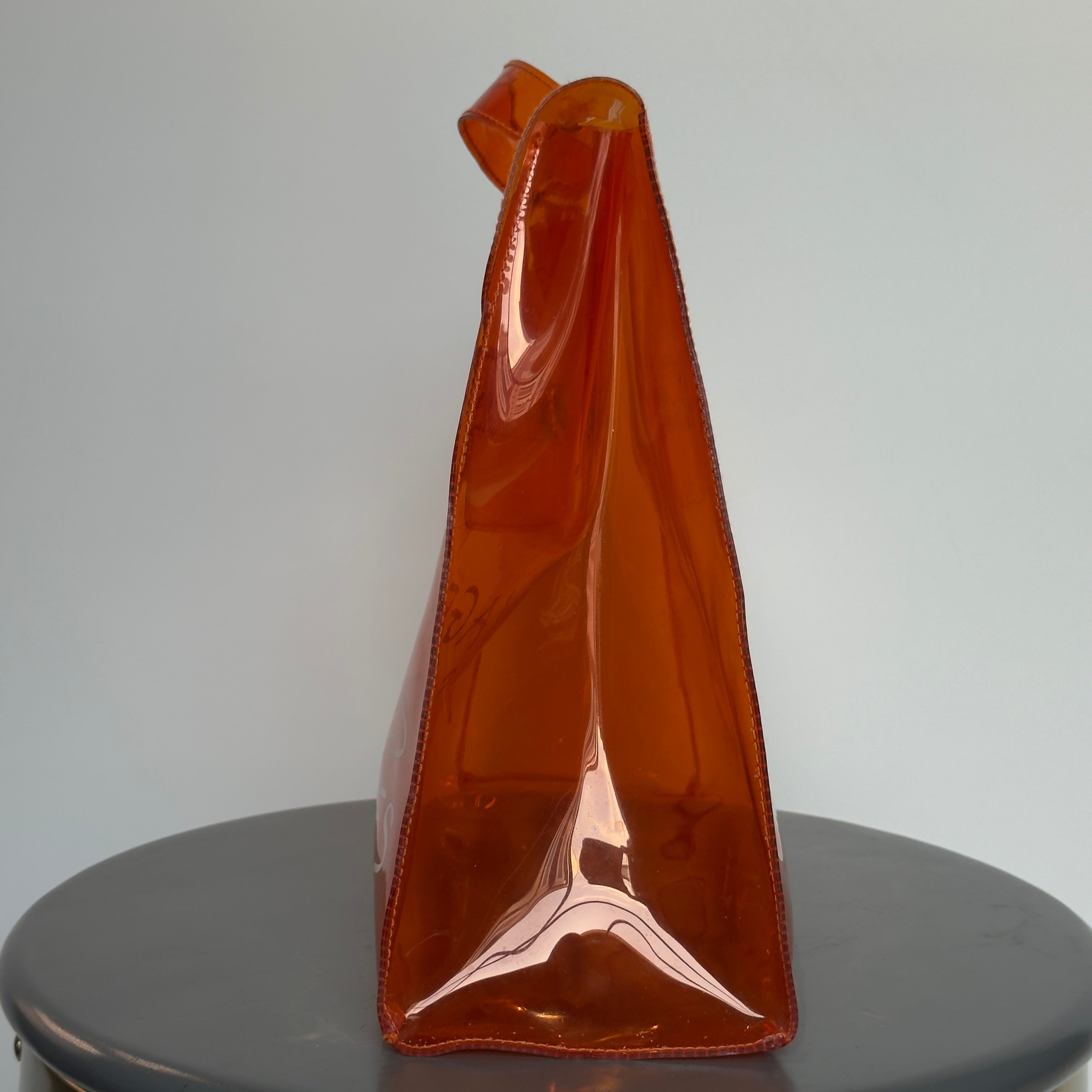 Hermes Vinyl Souvenirs De L'Exposition Kelly PVC Orange