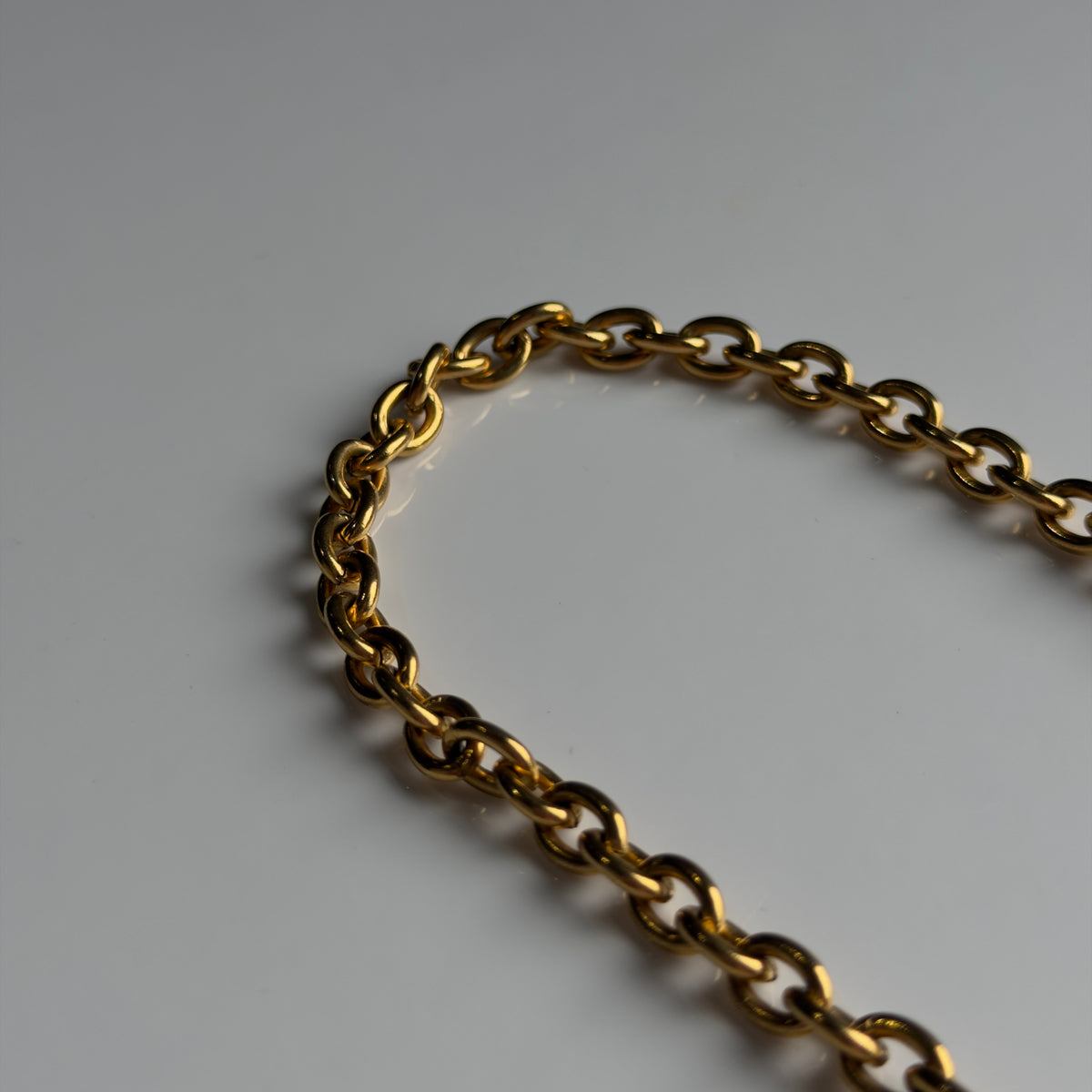 Vintage Chanel 1970-1980 Gold Plated Quilted CC Pendant Necklace