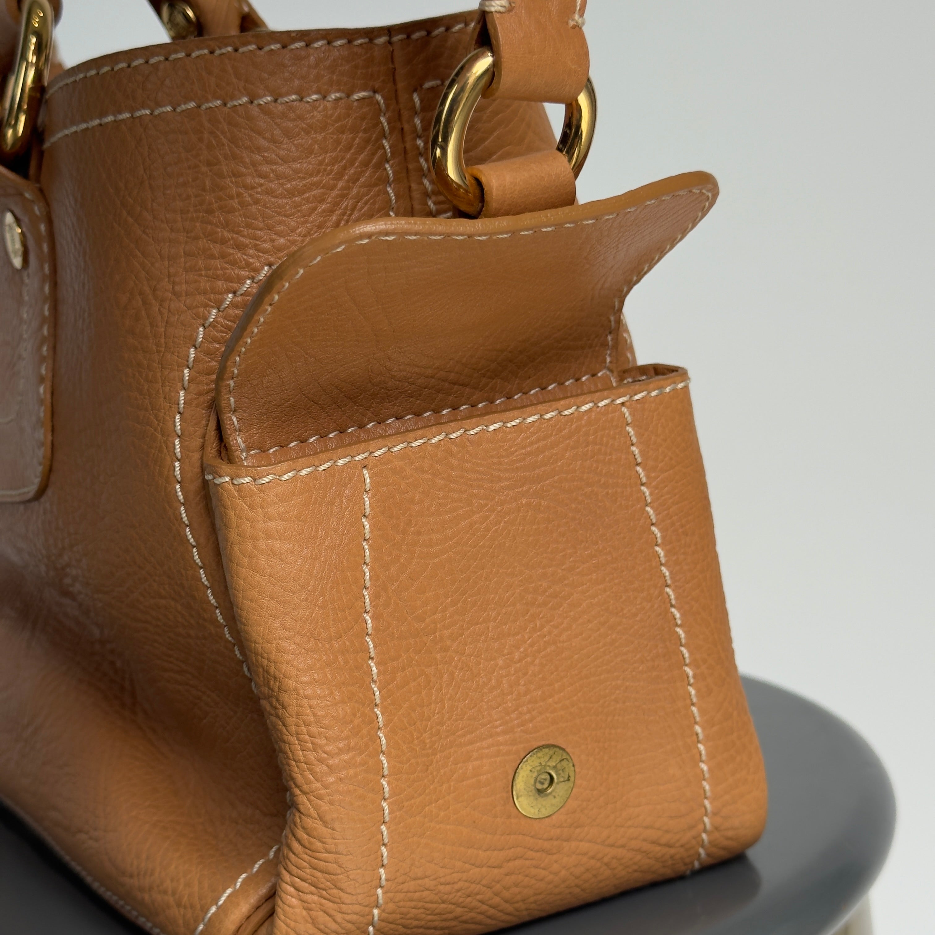 Vintage Celine Brown Leather Boogie Bag - Queen May