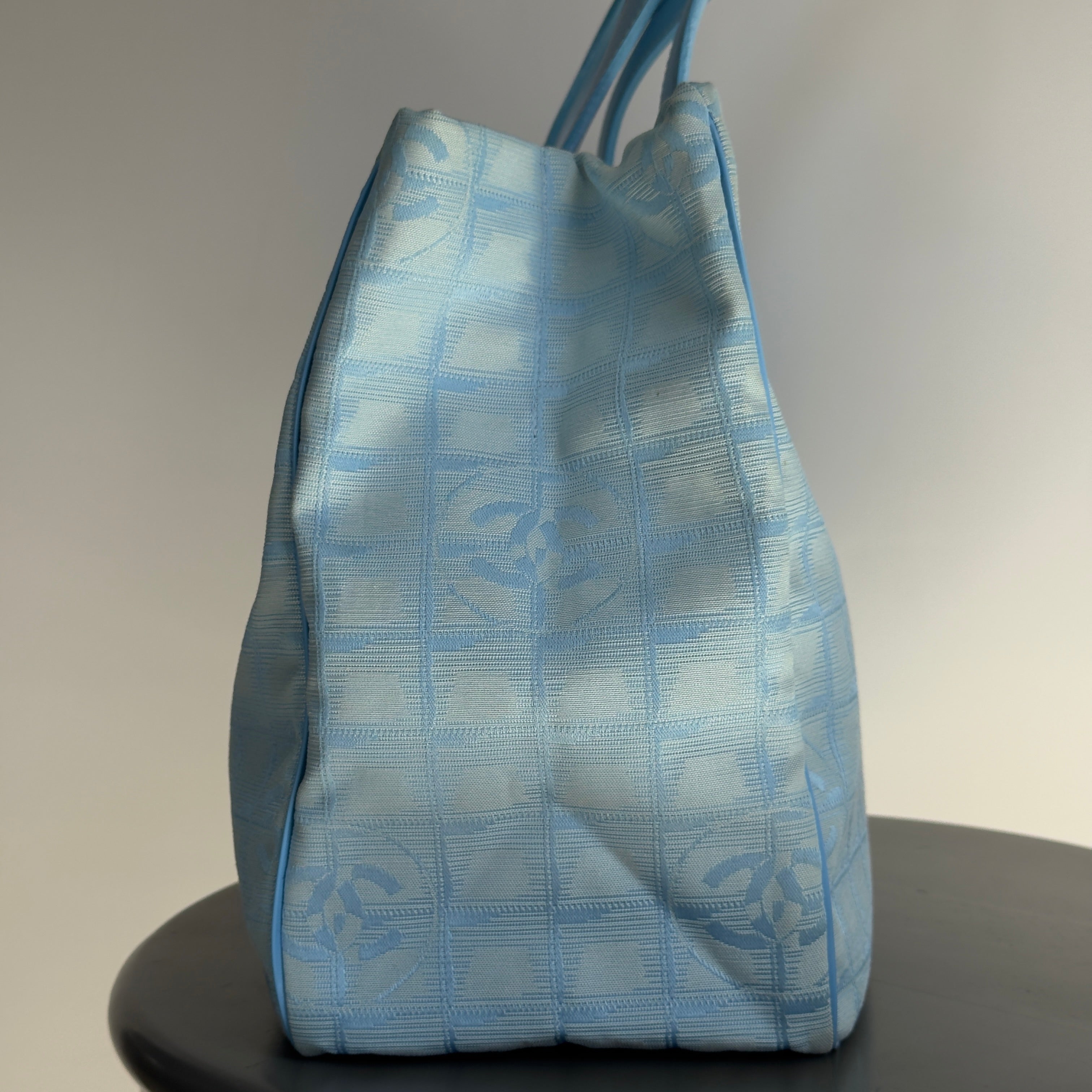 Chanel Travel Ligne Tote Blue - Queen May
