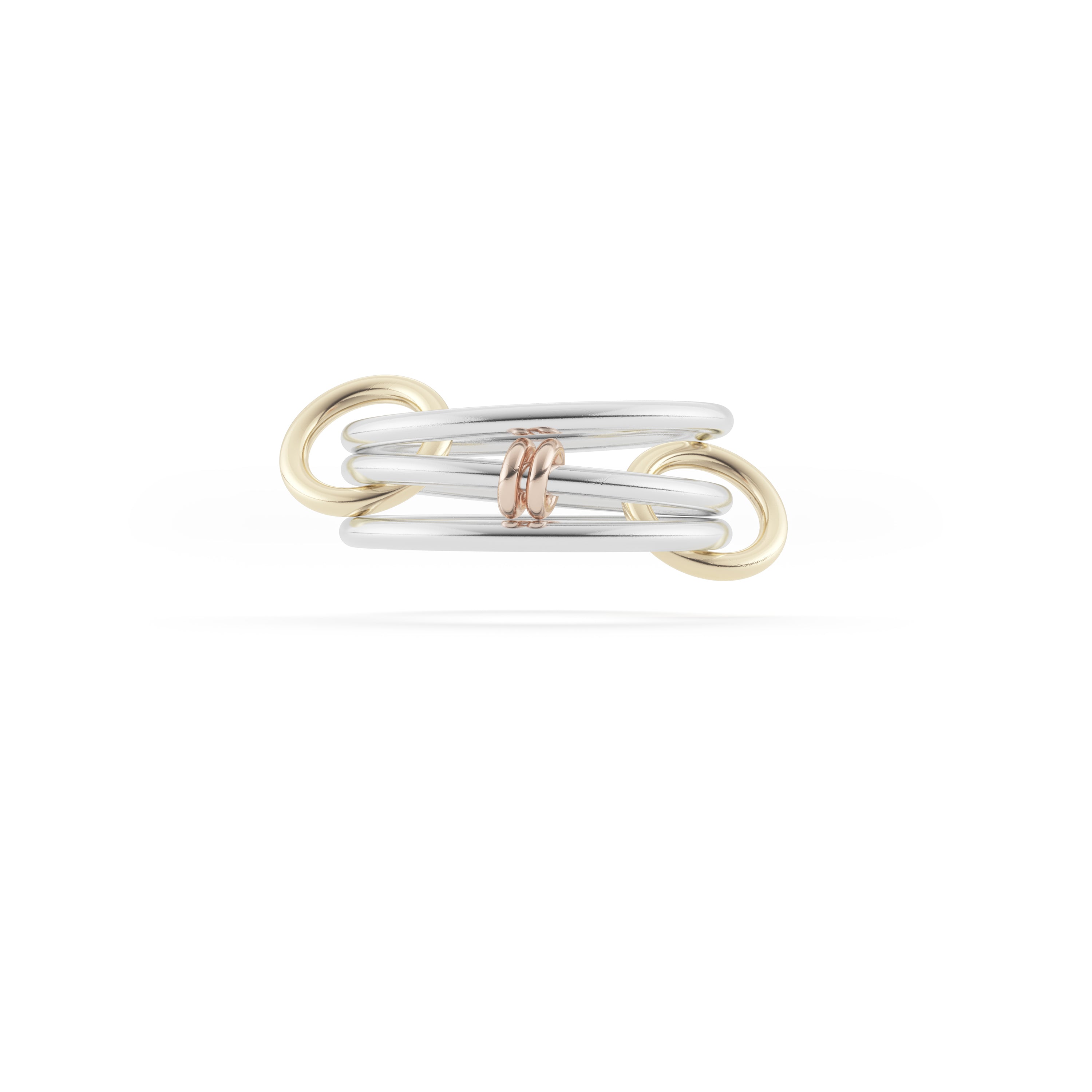 Spinelli Kilcollin Acacia SG 18K Gold & Sterling Silver Link Ring - Queen May