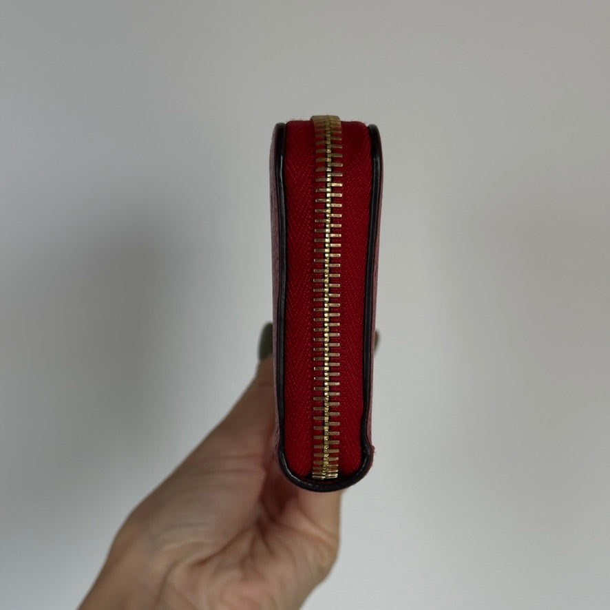 Louis Vuitton Empreinte Zippy Wallet Red - Queen May