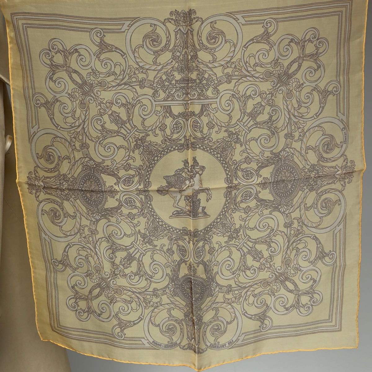 Hermes Les Tuileries 45 cm Silk Chiffon Scarf
