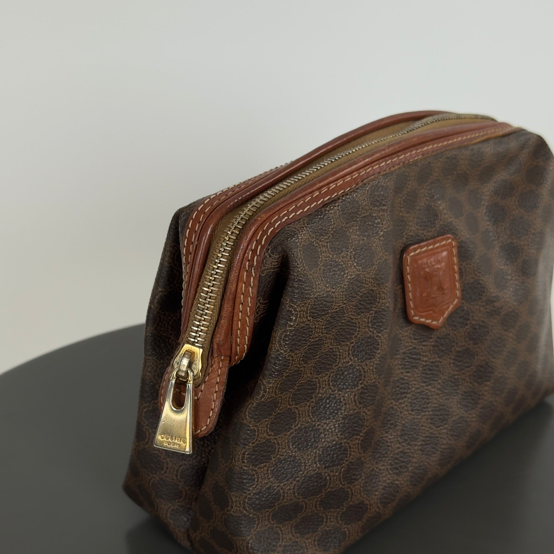 Vintage Celine Triomphe Toiletry Pouch - Queen May