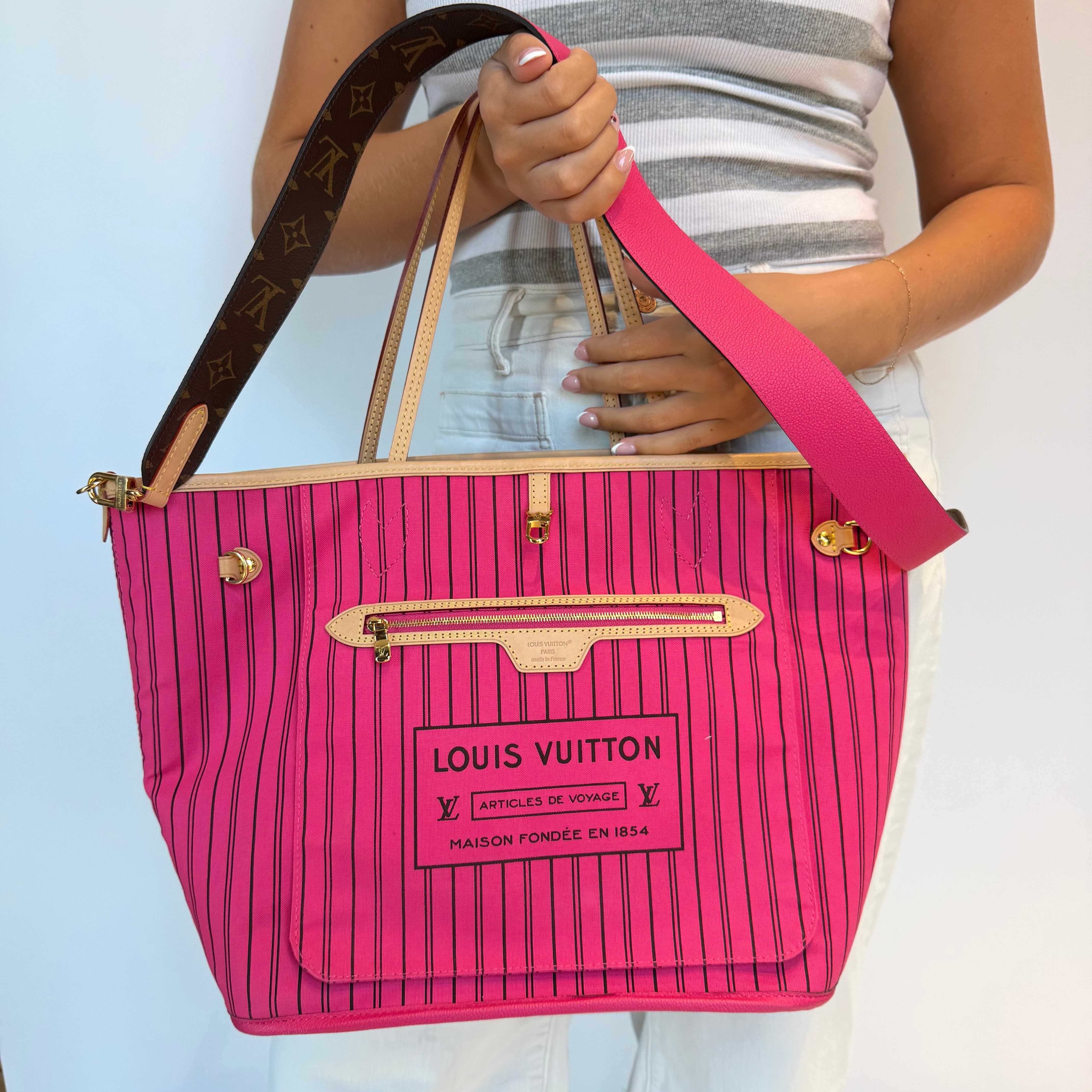 Louis Vuitton Neverfull Bandouliere Inside Out - Queen May