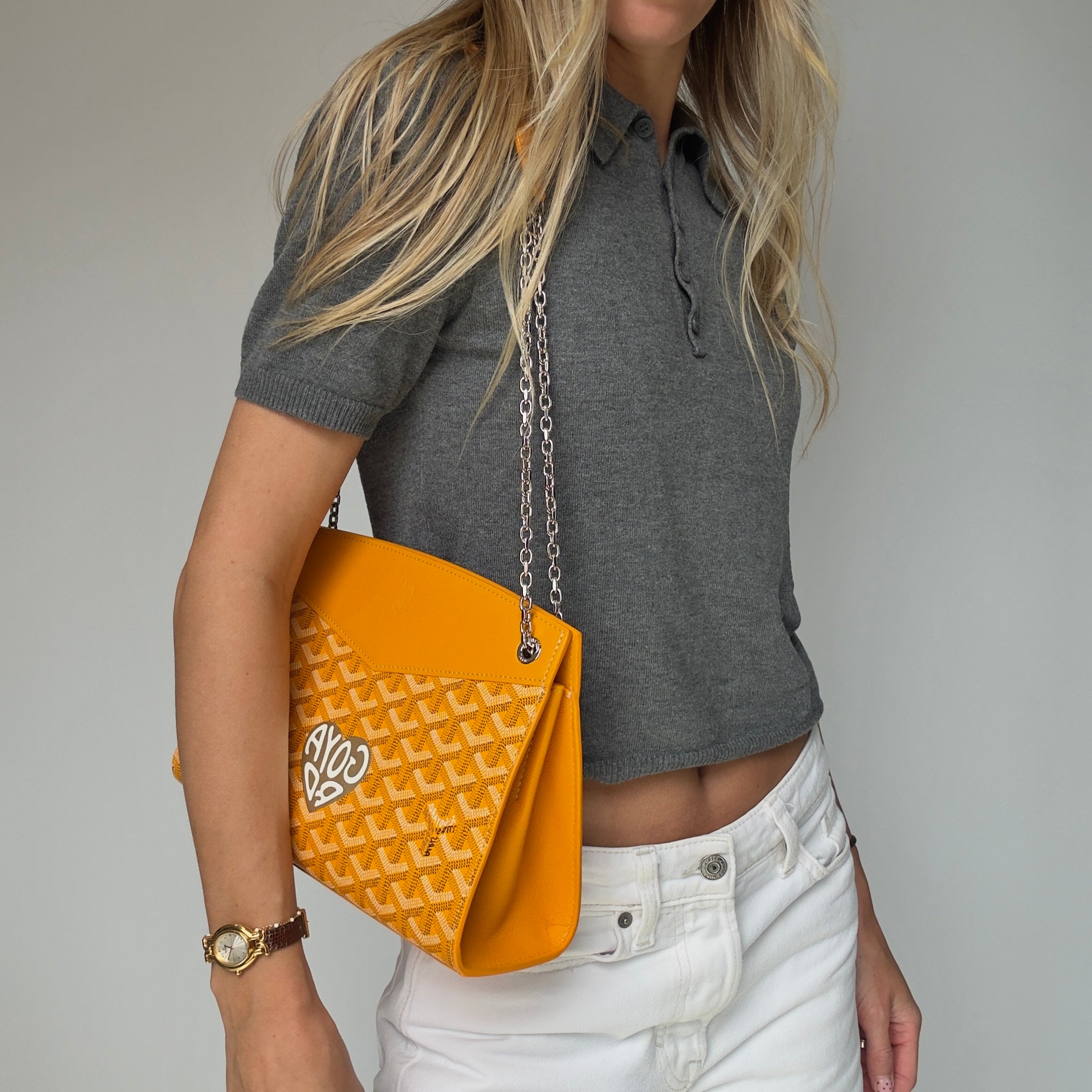 Goyard Yellow Rouette Chain