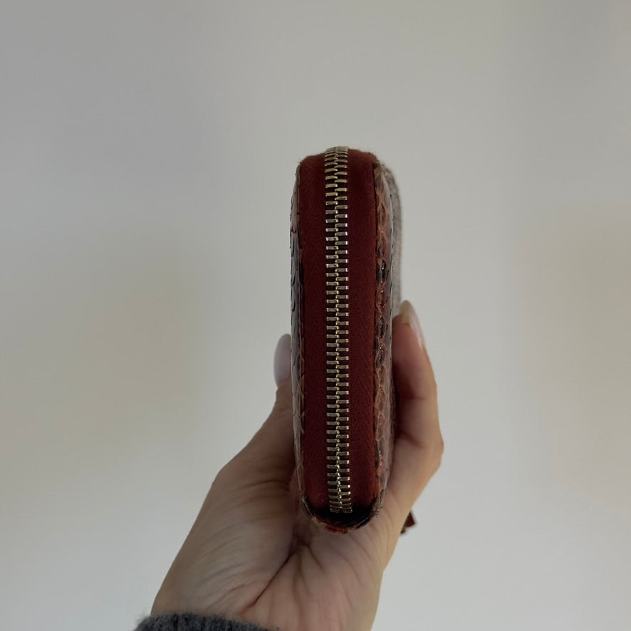 Gucci Python Soho Interlocking G Logo Wallet - Queen May