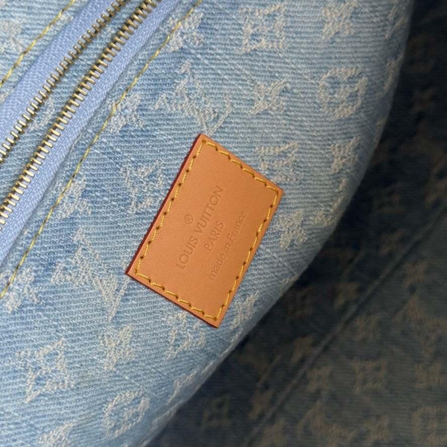 Louis Vuitton Monogram Washed Denim Let Go PM Sky Blue - Queen May