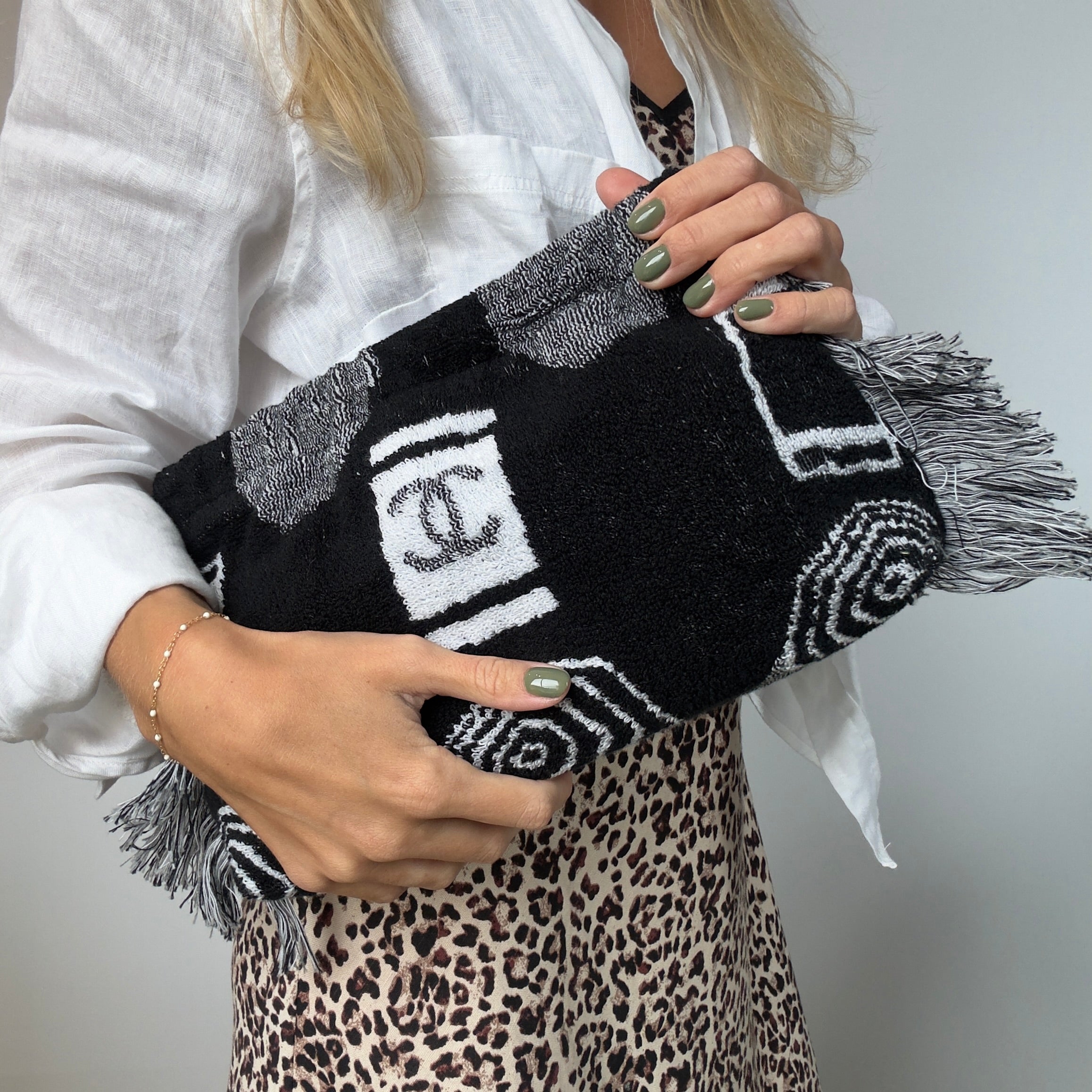 Lady Cuir x Queen May Fringe Tote Clutch - Queen May