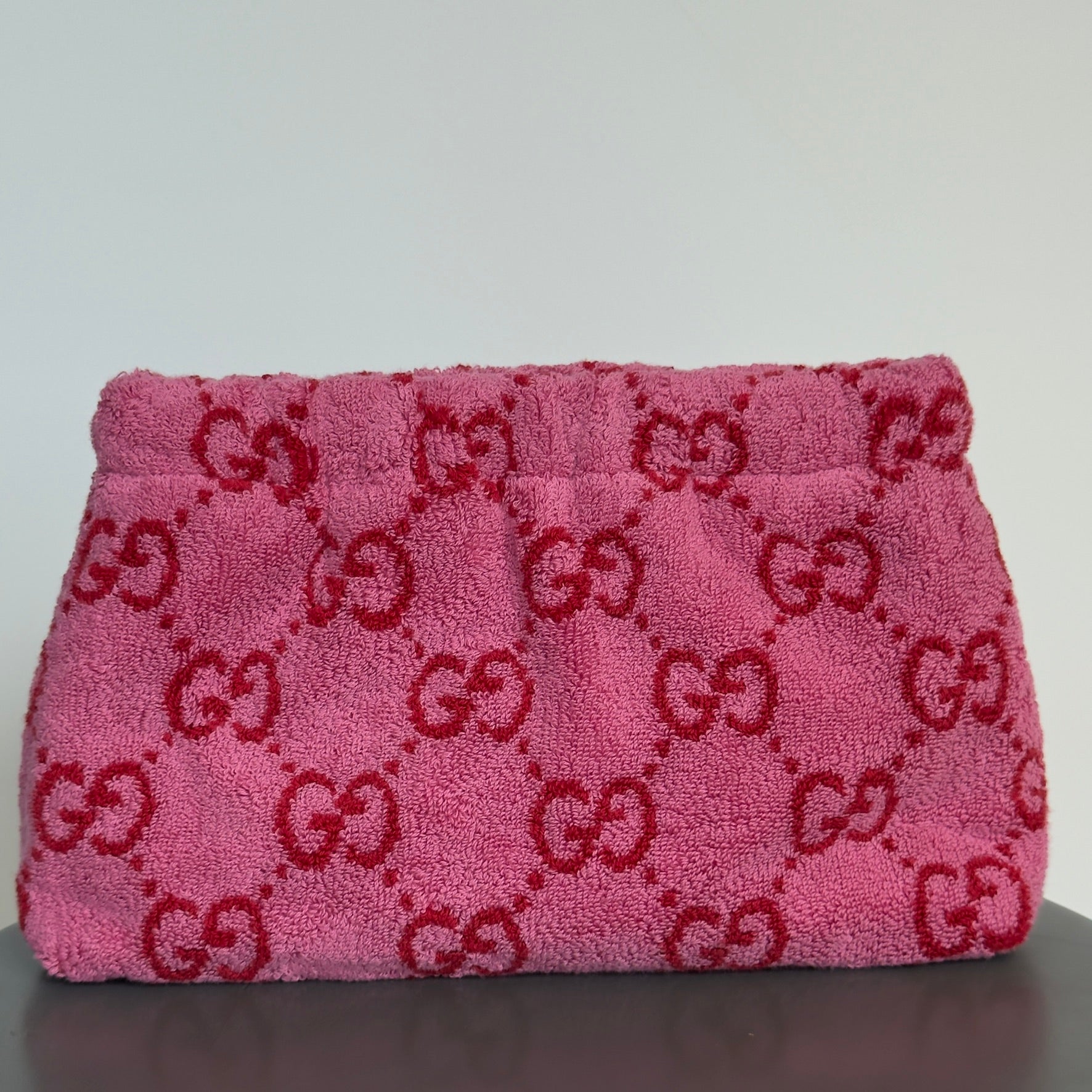 Lady Cuir x Queen May The “Ciao Bella” Towel Clutch Dark Pink - Queen May