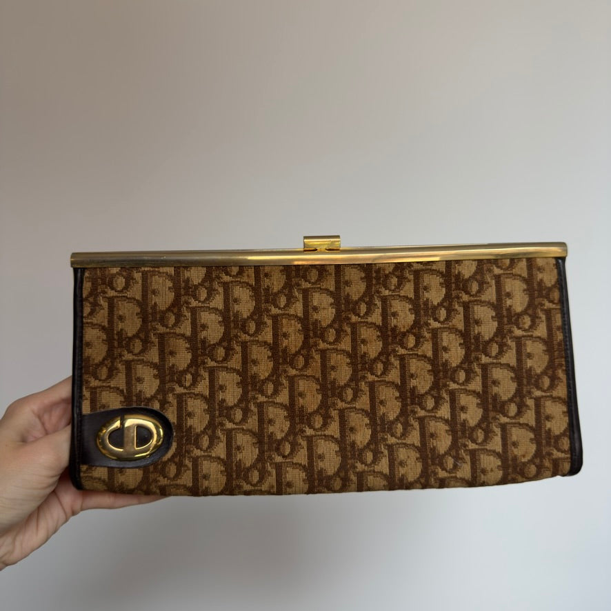 Vintage Dior Trotter Clutch - Queen May