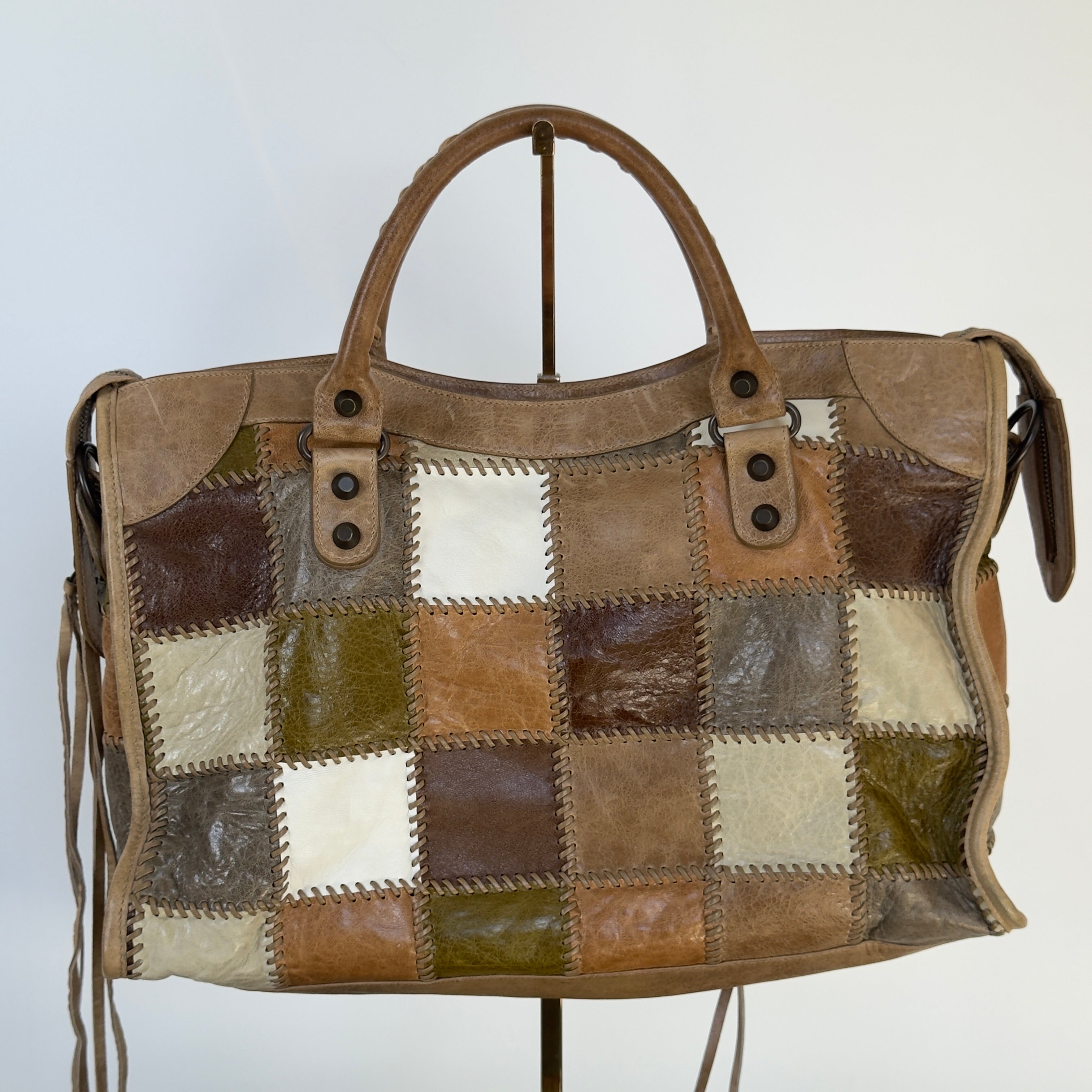 Balenciaga Agneau Patchwork City Bag - Queen May