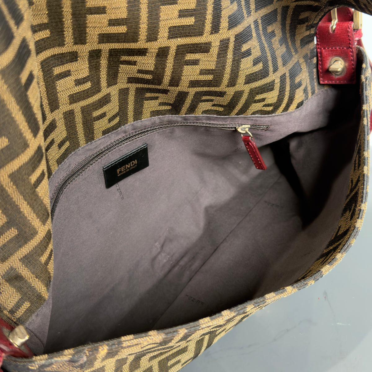 Fendi Zucca Mamma Forever Flap Bag