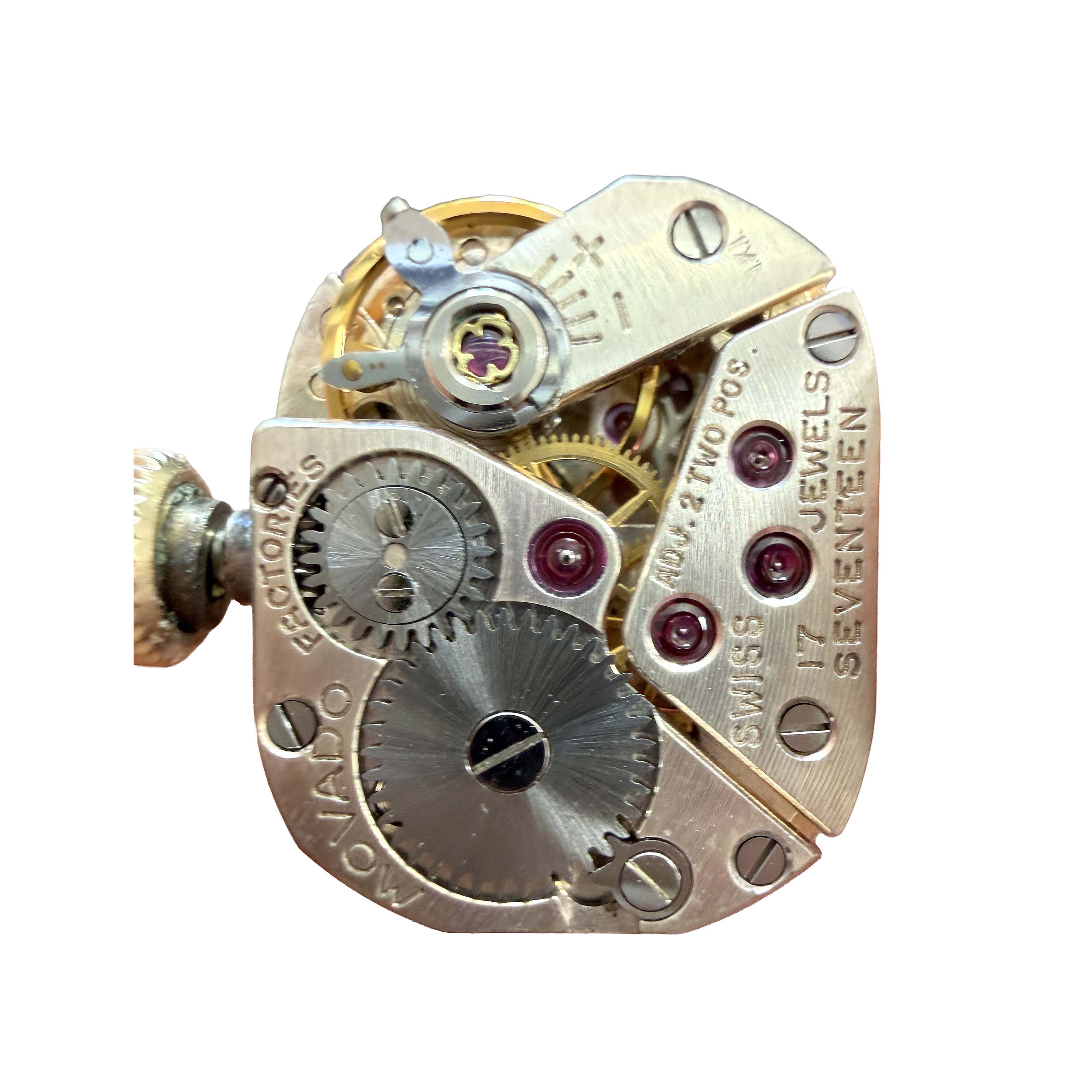 Vintage 14K Yellow Gold Movado Diamond Watch