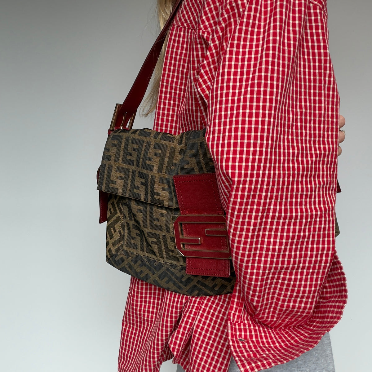Fendi Zucca Mamma Forever Flap Bag