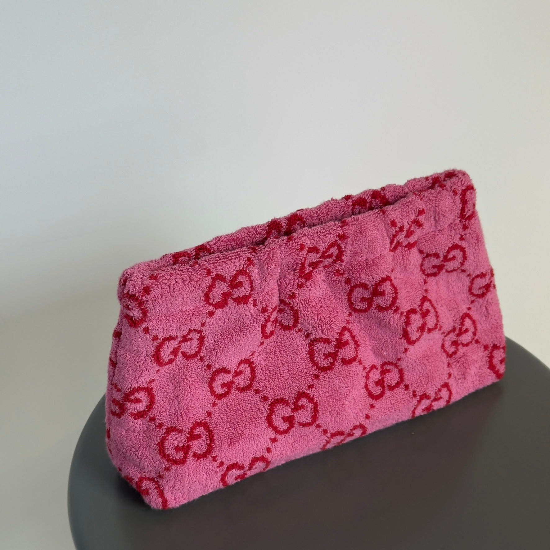 Lady Cuir x Queen May The “Ciao Bella” Towel Clutch Dark Pink - Queen May