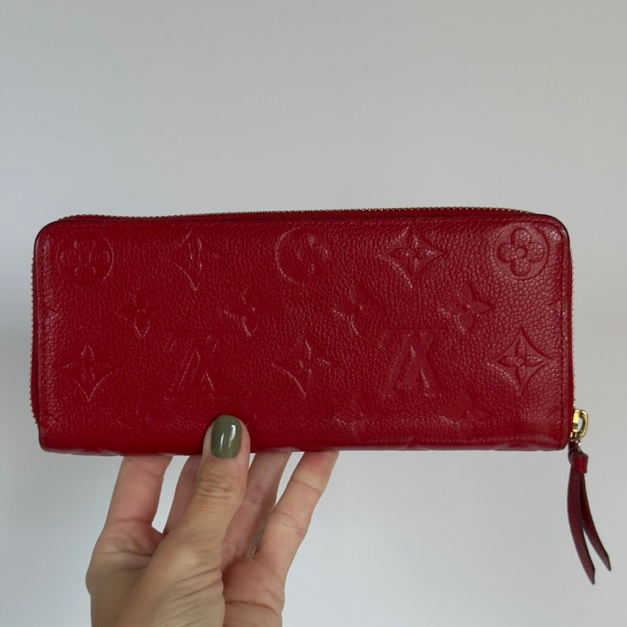 Louis Vuitton Empreinte Zippy Wallet Red - Queen May