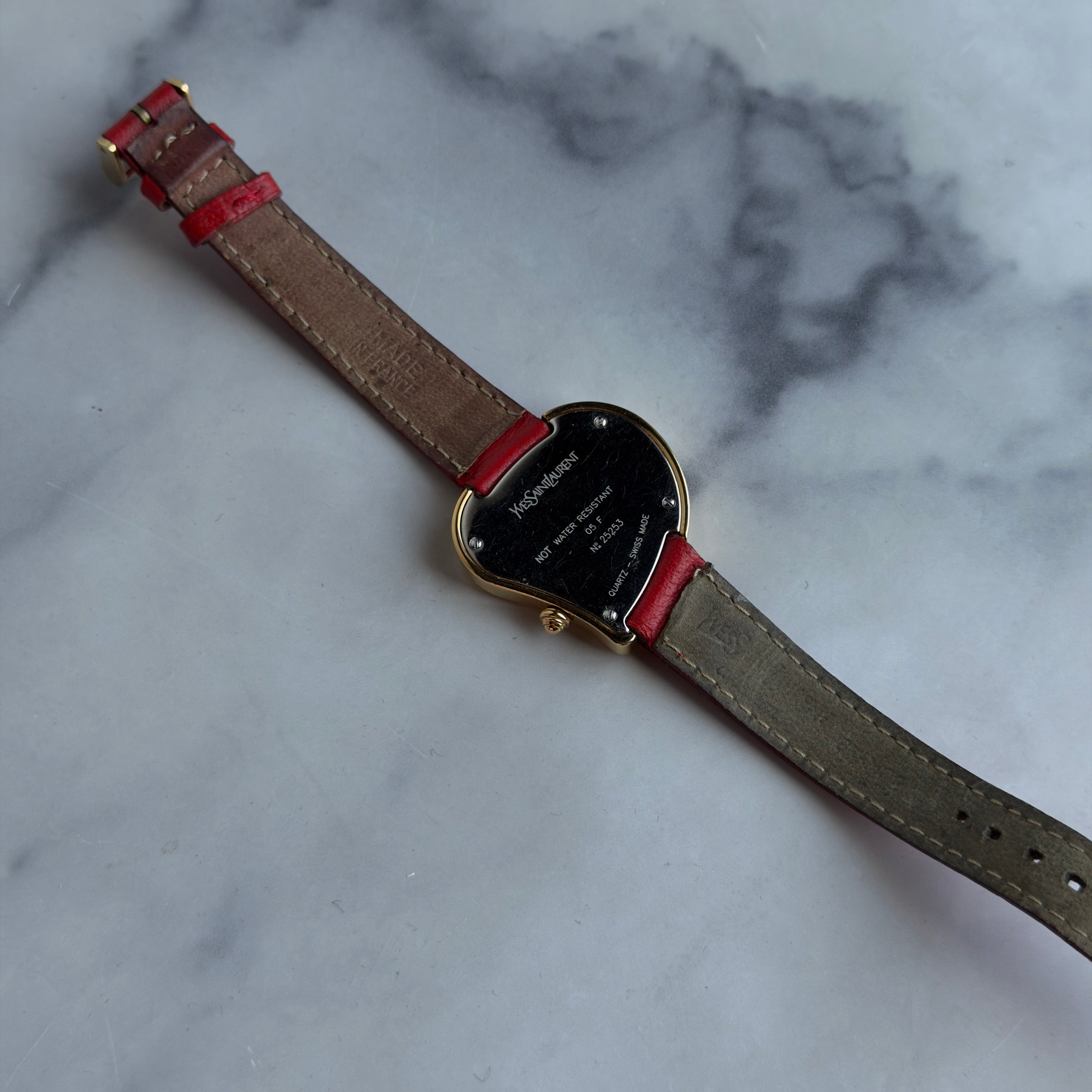 Vintage Yves Saint Laurent Heart Watch