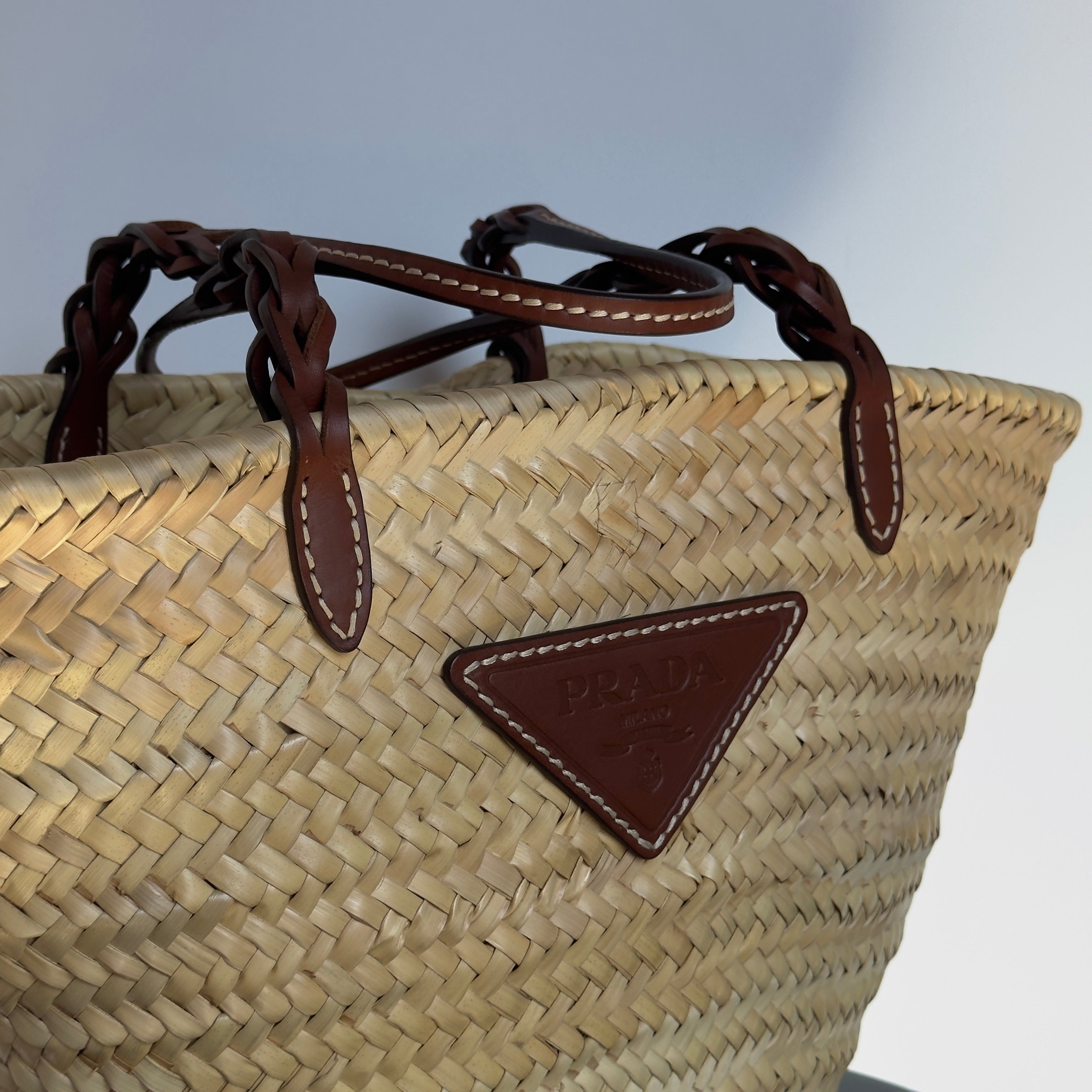 Prada Raffia Bucket Bag - Queen May