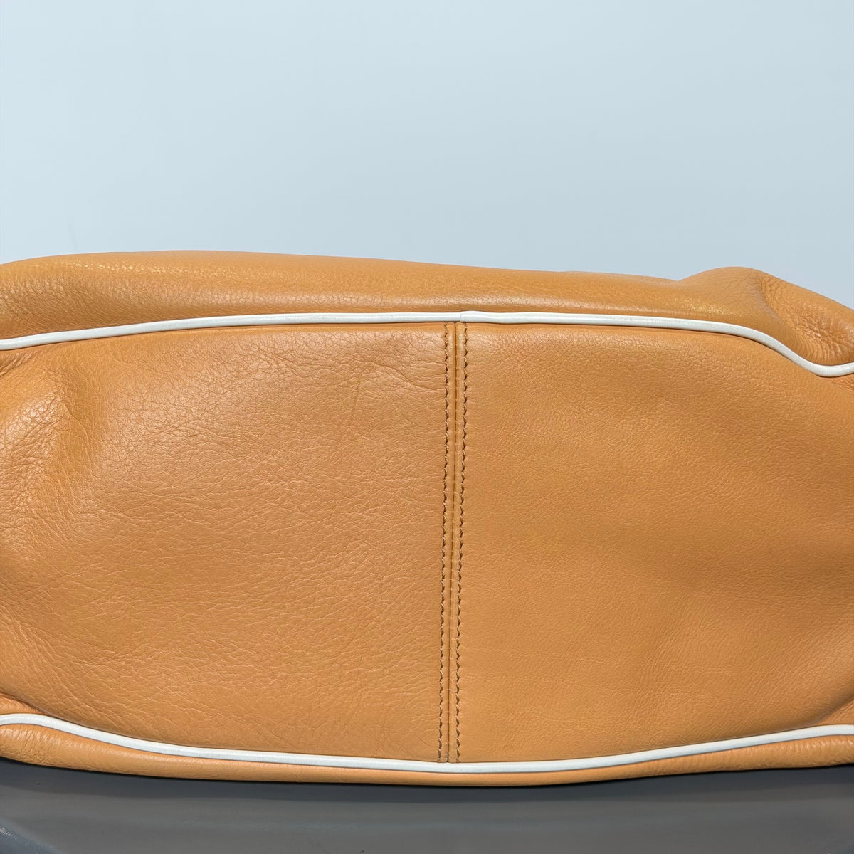 Vintage Celine Leather Boogie Bag Tan