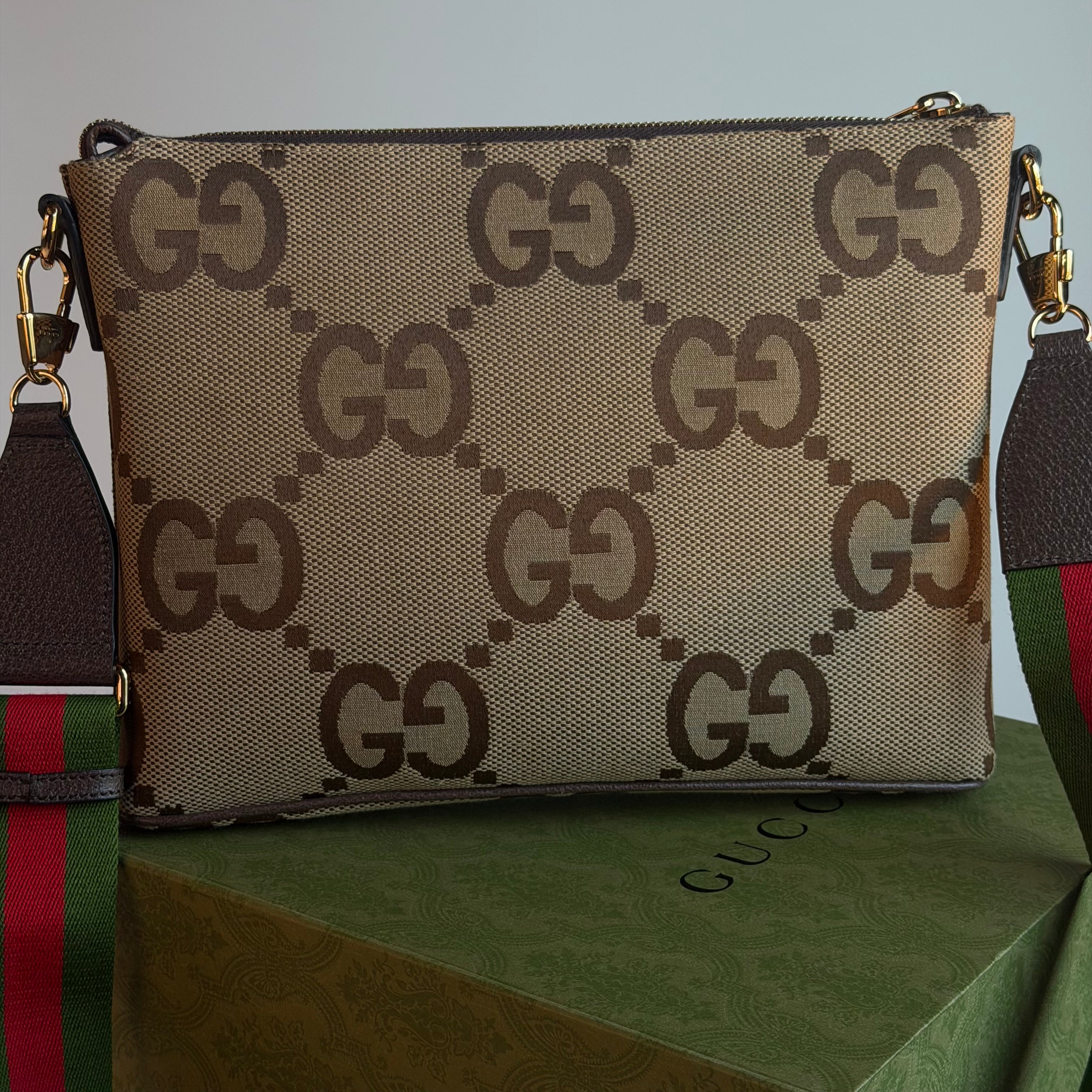 Gucci Web Shoulder Bag Jumbo