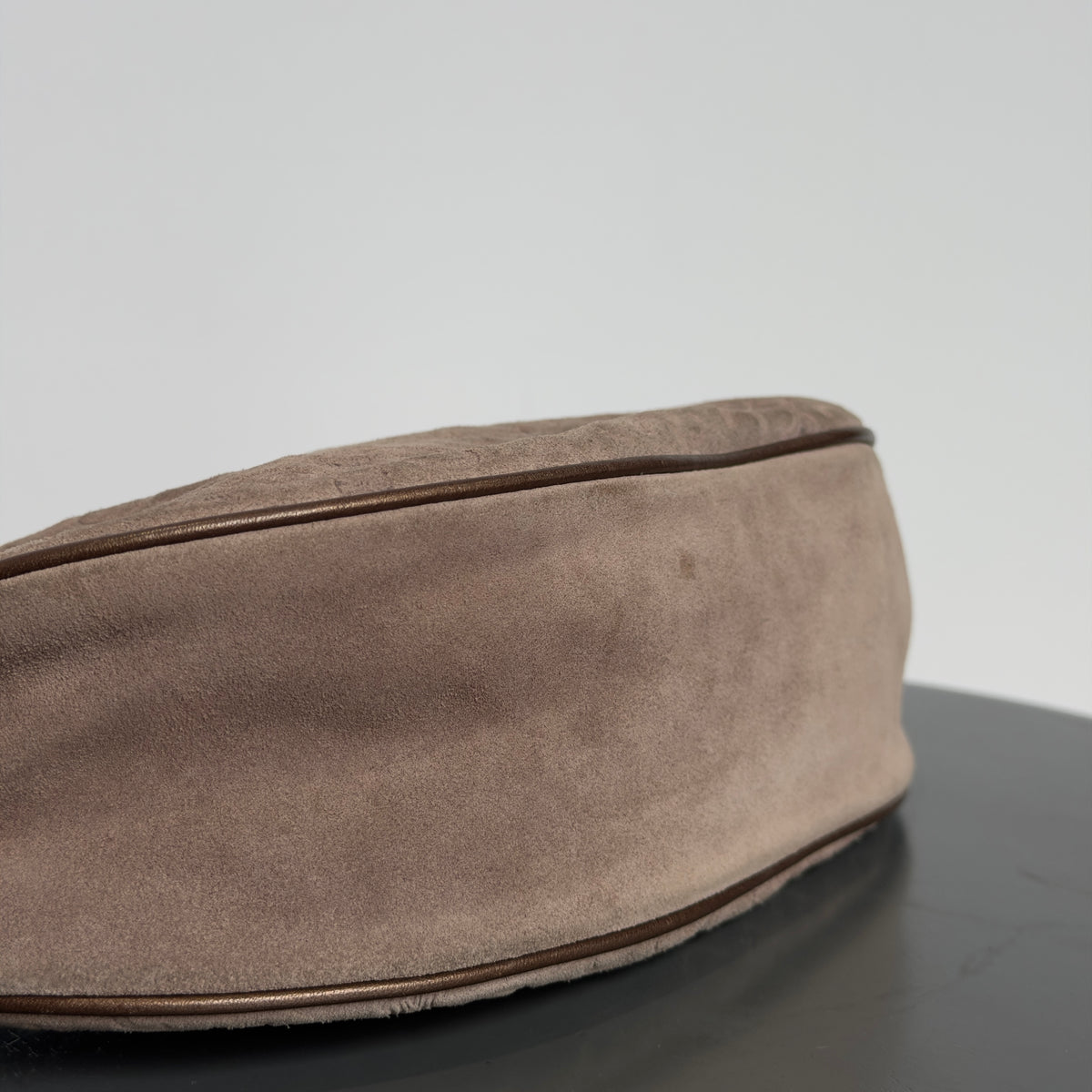 Celine Suede Triomphe Shoulder Bag